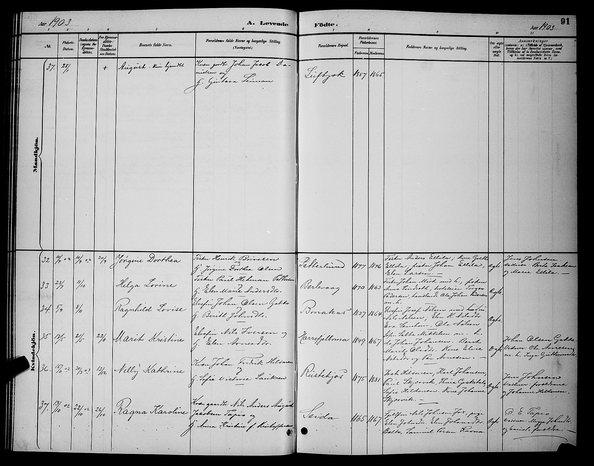Tana sokneprestkontor, AV/SATØ-S-1334/H/Hb/L0004klokker: Parish register (copy) no. 4, 1890-1903, p. 91