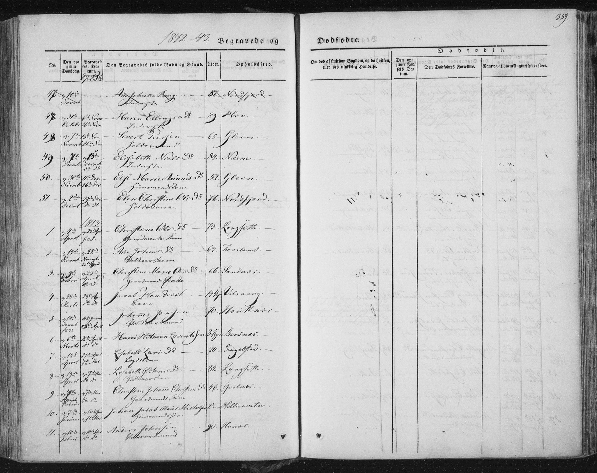 Ministerialprotokoller, klokkerbøker og fødselsregistre - Nordland, AV/SAT-A-1459/838/L0549: Parish register (official) no. 838A07, 1840-1854, p. 359