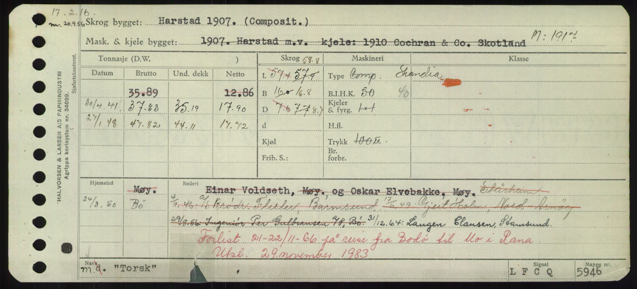 Sjøfartsdirektoratet med forløpere, Skipsmålingen, RA/S-1627/H/Hd/L0039: Fartøy, Ti-Tø, p. 373