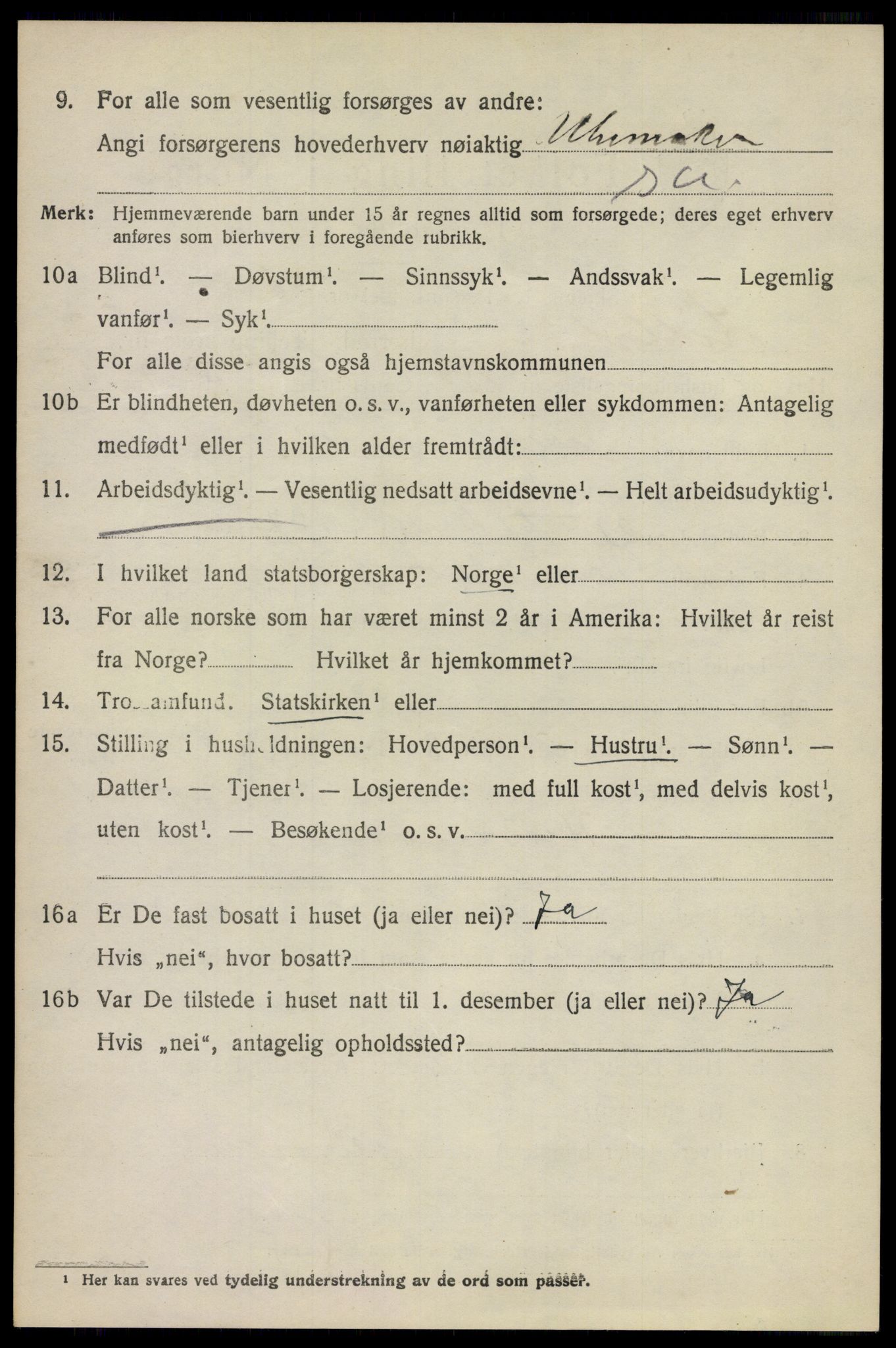 SAO, 1920 census for Lillestrøm, 1920, p. 7457