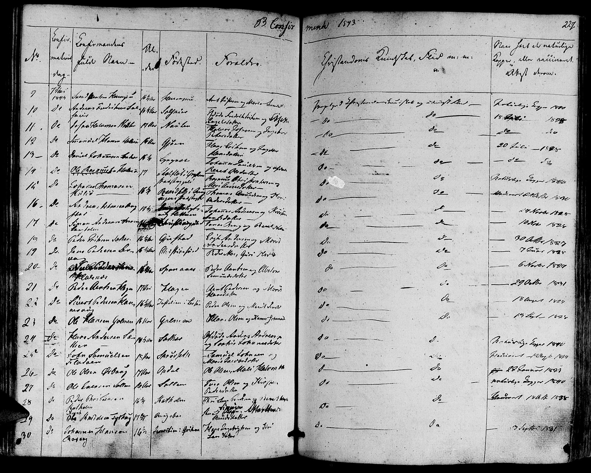 Ministerialprotokoller, klokkerbøker og fødselsregistre - Møre og Romsdal, SAT/A-1454/581/L0936: Parish register (official) no. 581A04, 1836-1852, p. 227