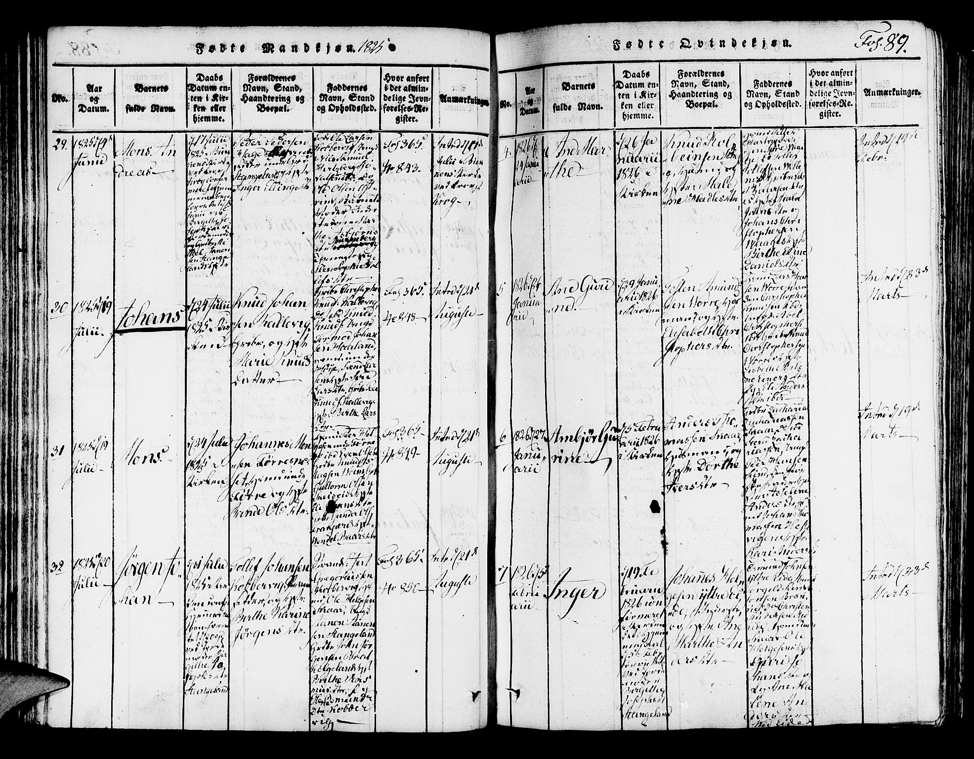 Avaldsnes sokneprestkontor, SAST/A -101851/H/Ha/Haa/L0004: Parish register (official) no. A 4, 1816-1825, p. 89