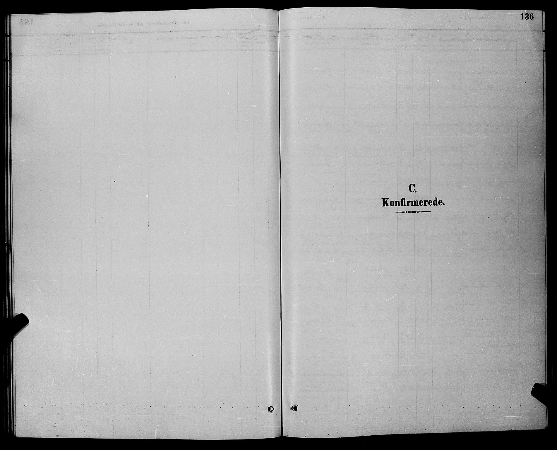 Øyestad sokneprestkontor, AV/SAK-1111-0049/F/Fb/L0009: Parish register (copy) no. B 9, 1886-1896, p. 136