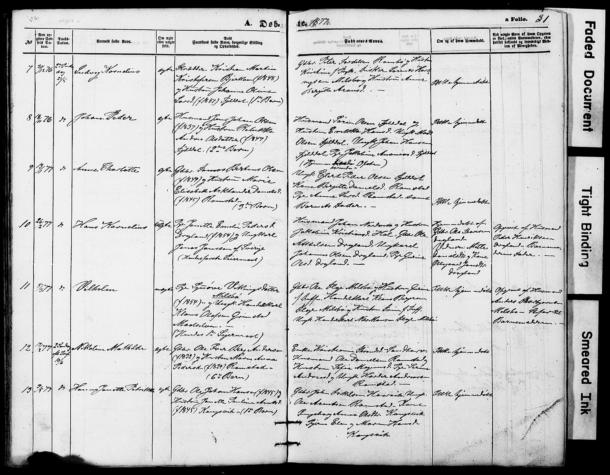 Ministerialprotokoller, klokkerbøker og fødselsregistre - Nordland, AV/SAT-A-1459/865/L0930: Parish register (copy) no. 865C02, 1866-1884, p. 31