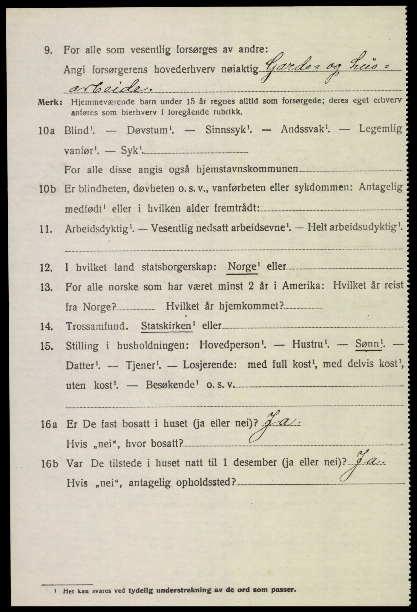 SAK, 1920 census for Sør-Audnedal, 1920, p. 6832