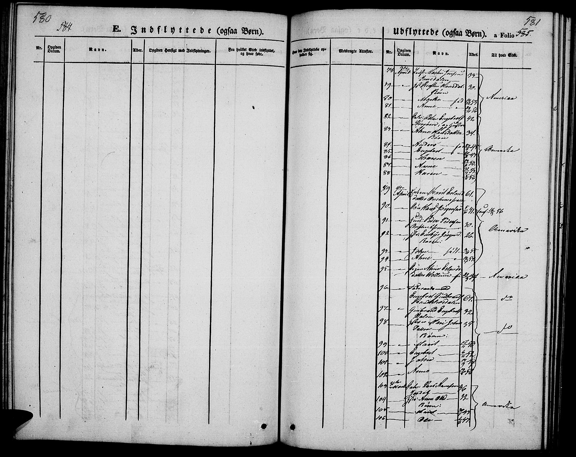 Ringebu prestekontor, AV/SAH-PREST-082/H/Ha/Hab/L0003: Parish register (copy) no. 3, 1854-1866, p. 580-581