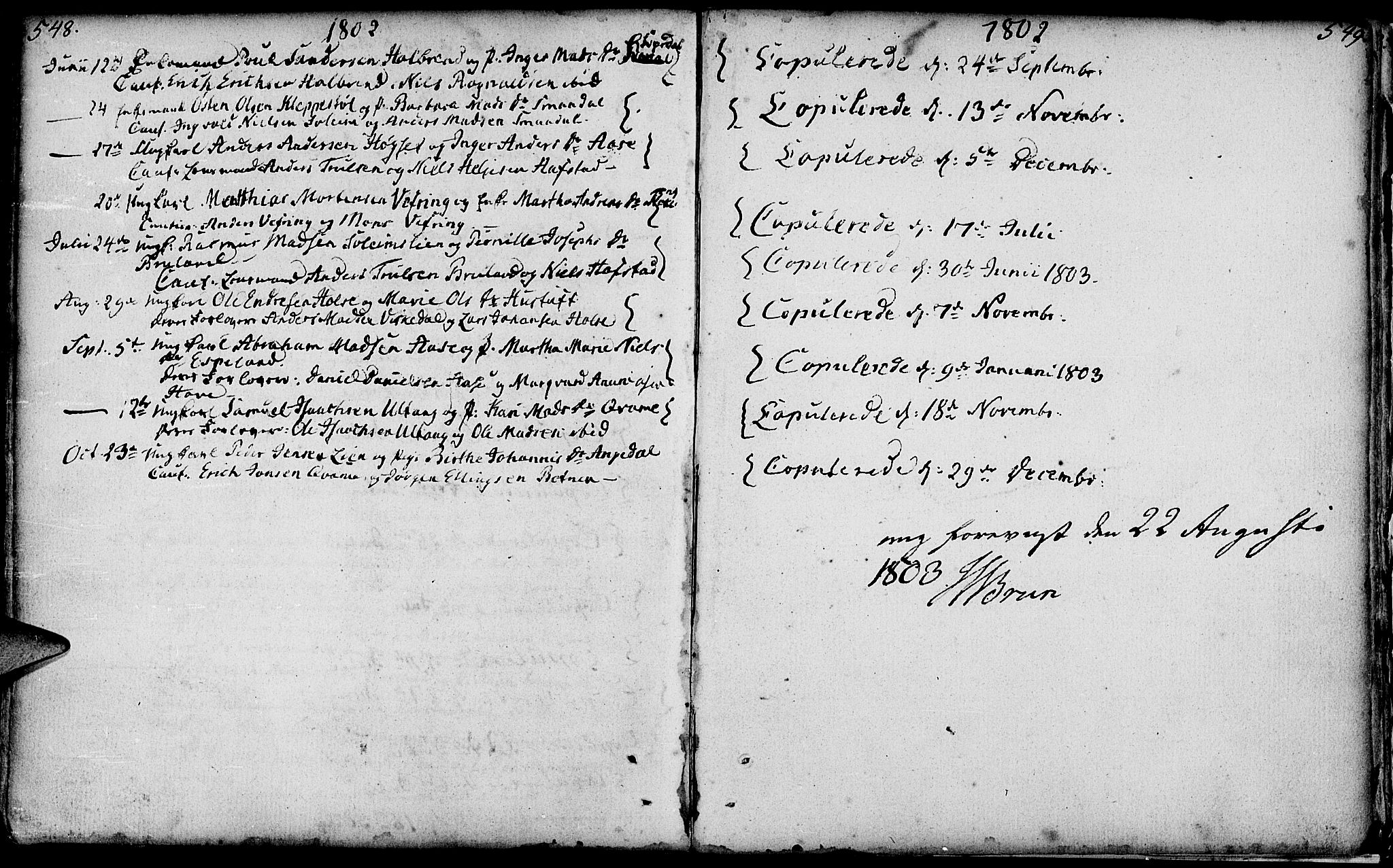 Førde sokneprestembete, AV/SAB-A-79901/H/Haa/Haaa/L0004: Parish register (official) no. A 4, 1781-1803, p. 548-549