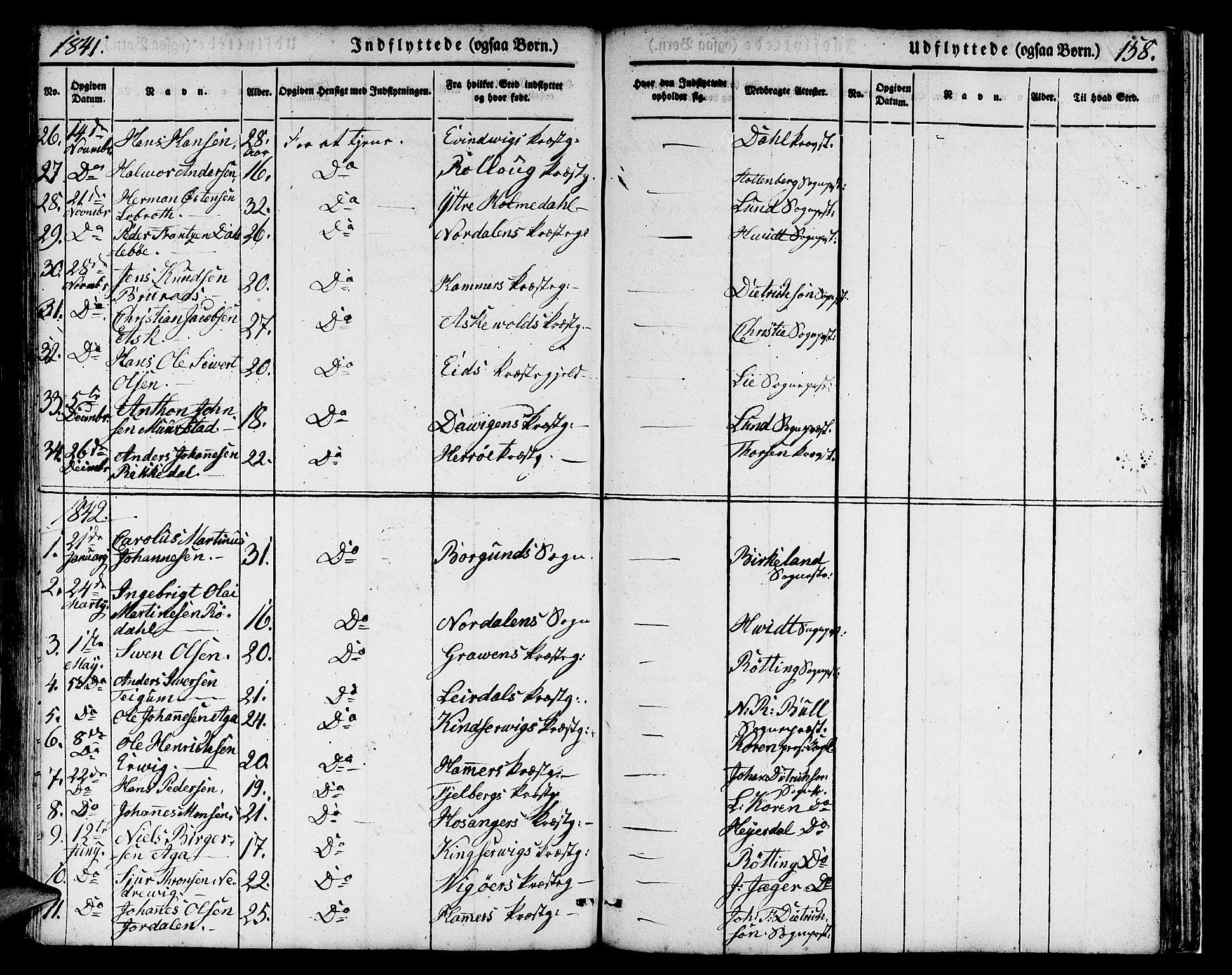Domkirken sokneprestembete, SAB/A-74801/H/Hab/L0029: Parish register (copy) no. D 1, 1839-1857, p. 158