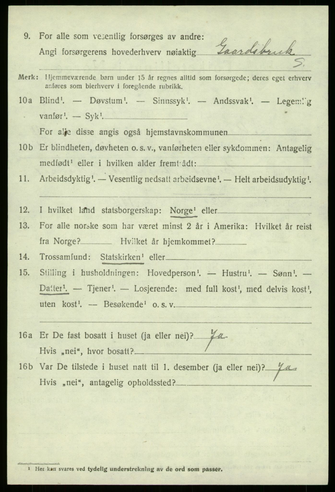 SAB, 1920 census for Manger, 1920, p. 8453