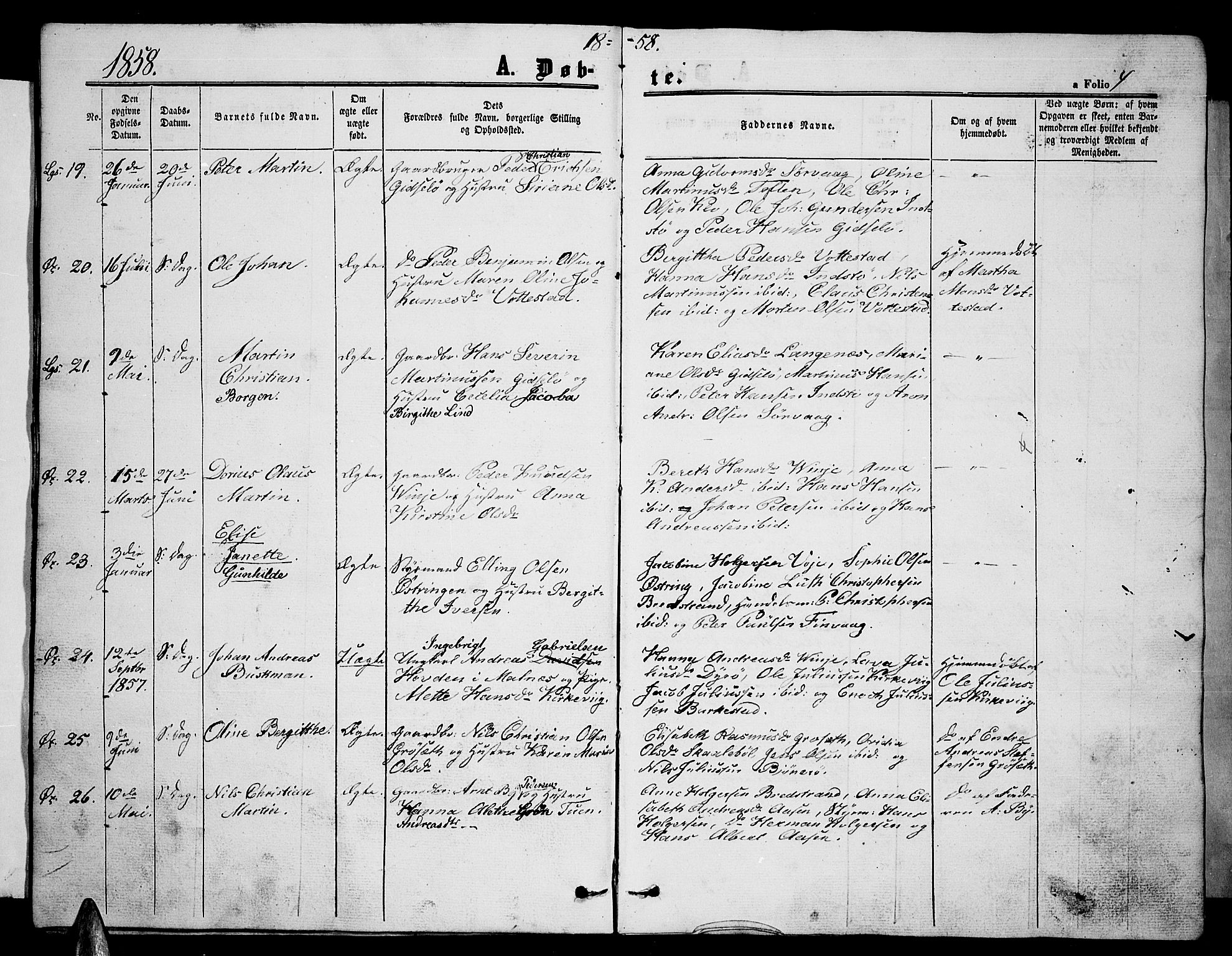 Ministerialprotokoller, klokkerbøker og fødselsregistre - Nordland, AV/SAT-A-1459/893/L1347: Parish register (copy) no. 893C02, 1858-1866, p. 4