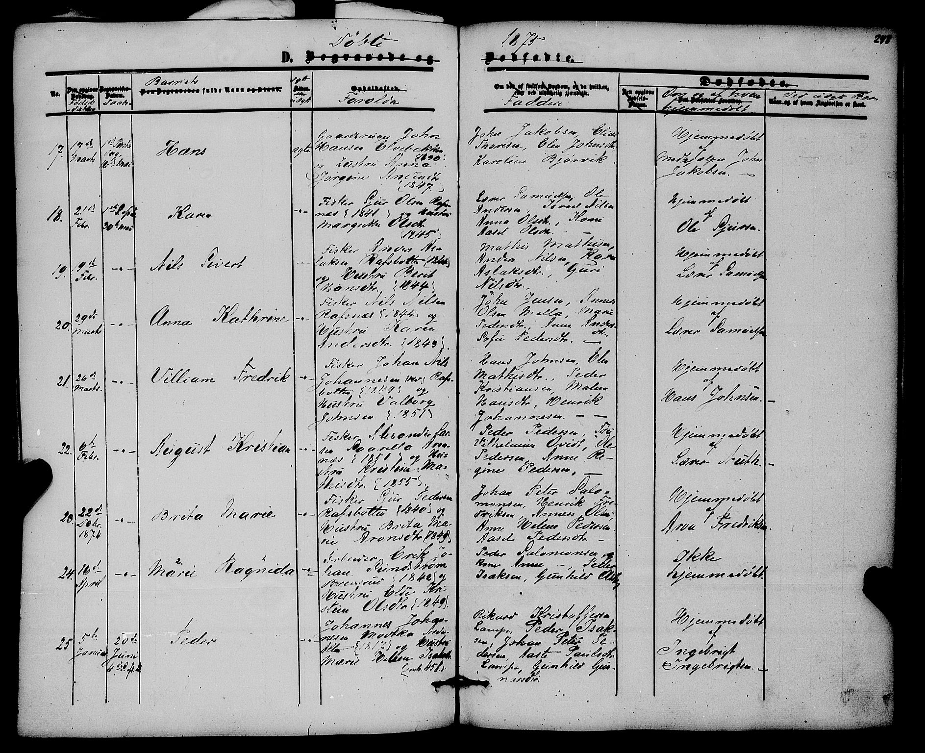 Alta sokneprestkontor, SATØ/S-1338/H/Ha/L0001.kirke: Parish register (official) no. 1, 1858-1878, p. 248