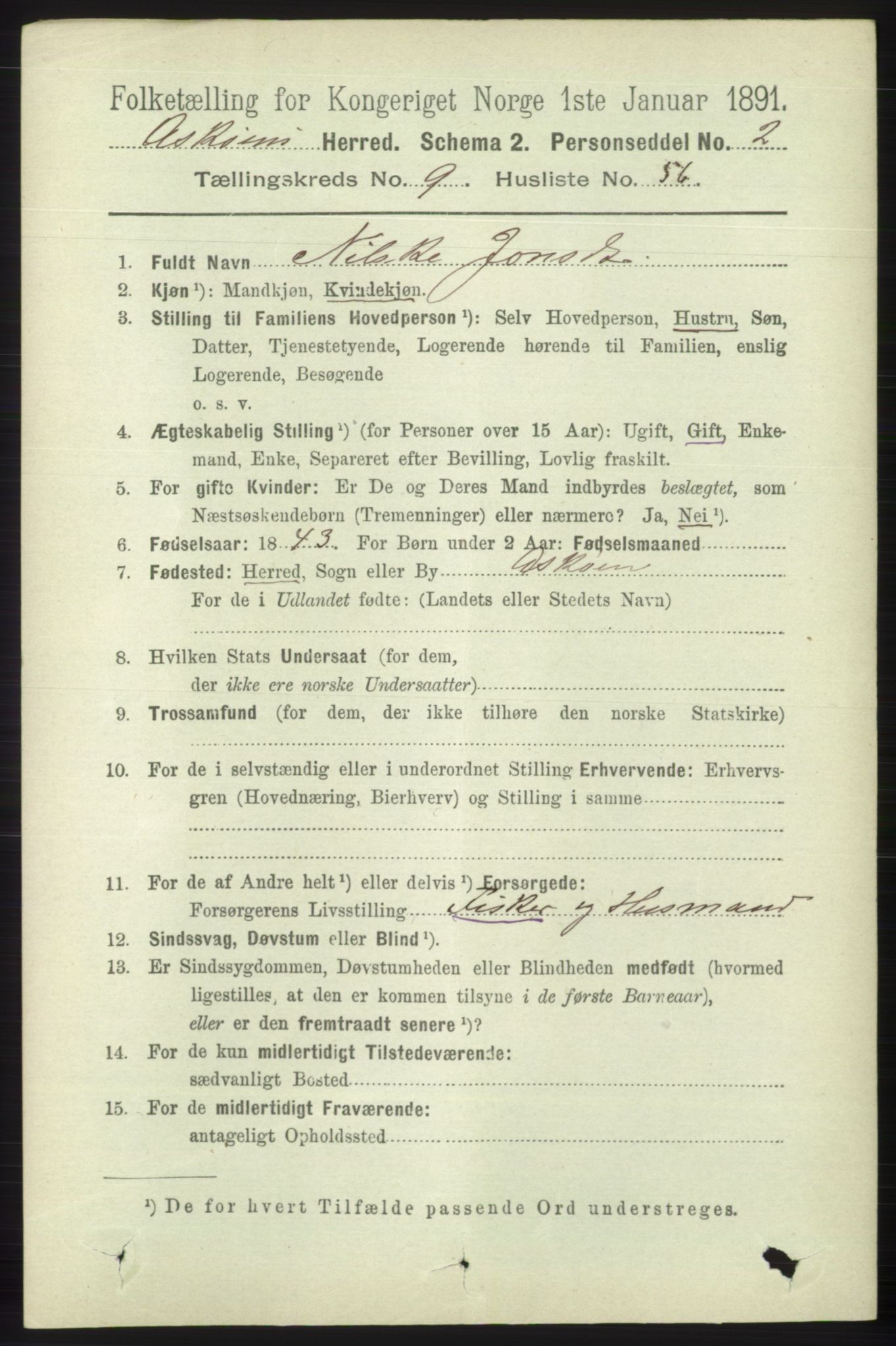 RA, 1891 census for 1247 Askøy, 1891, p. 6251