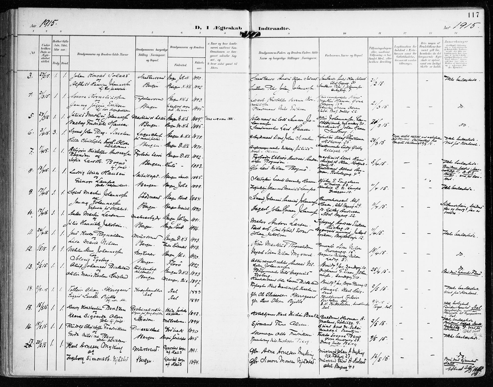 Mariakirken Sokneprestembete, AV/SAB-A-76901/H/Haa/L0014: Parish register (official) no. C 2, 1900-1916, p. 117