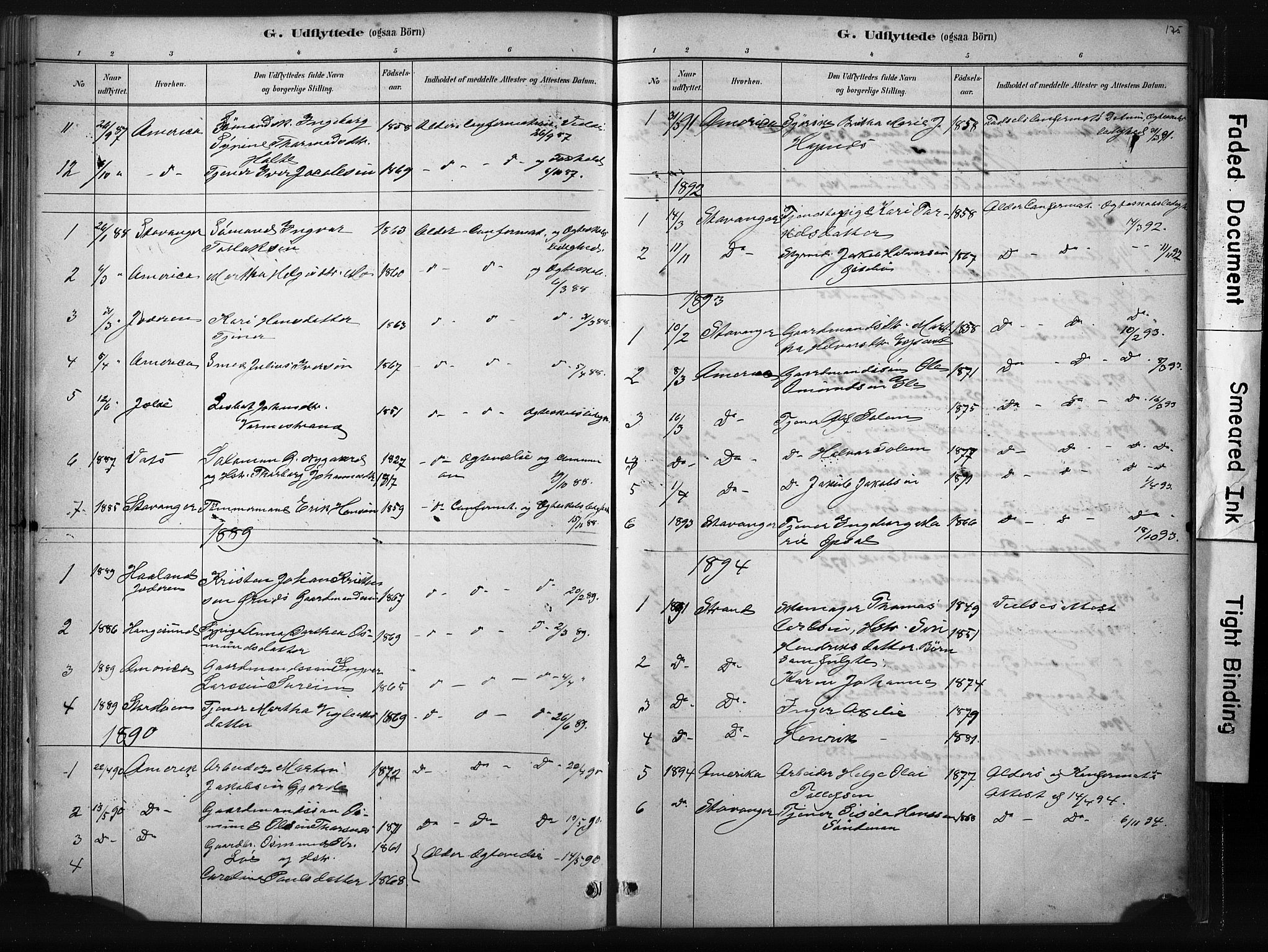 Vikedal sokneprestkontor, AV/SAST-A-101840/01/IV: Parish register (official) no. A 10, 1884-1907, p. 175