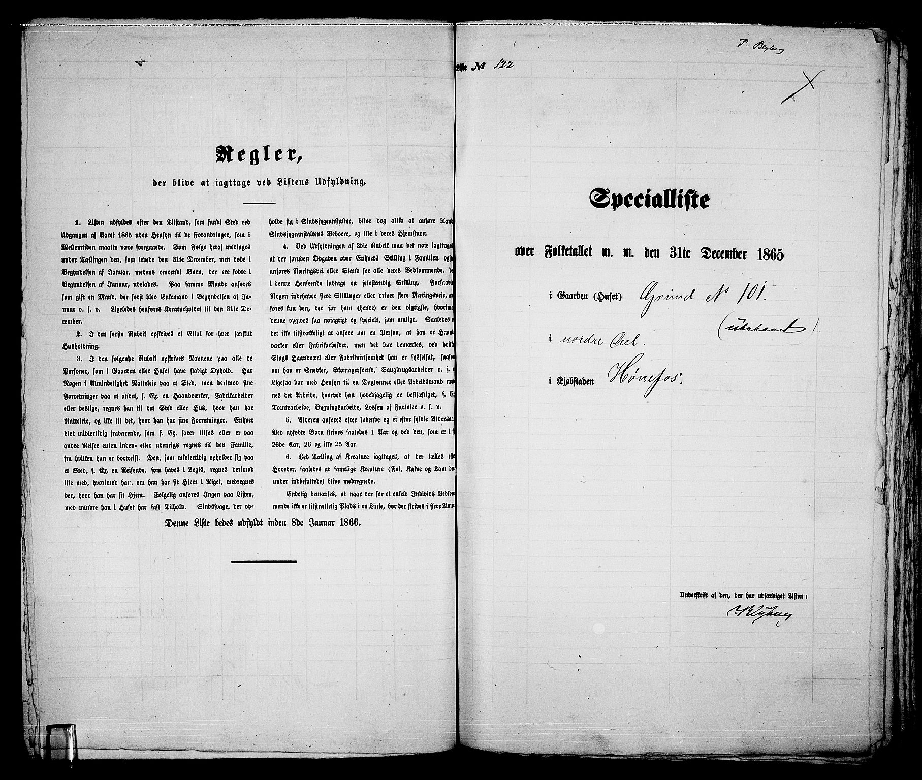 RA, 1865 census for Norderhov/Hønefoss, 1865, p. 238