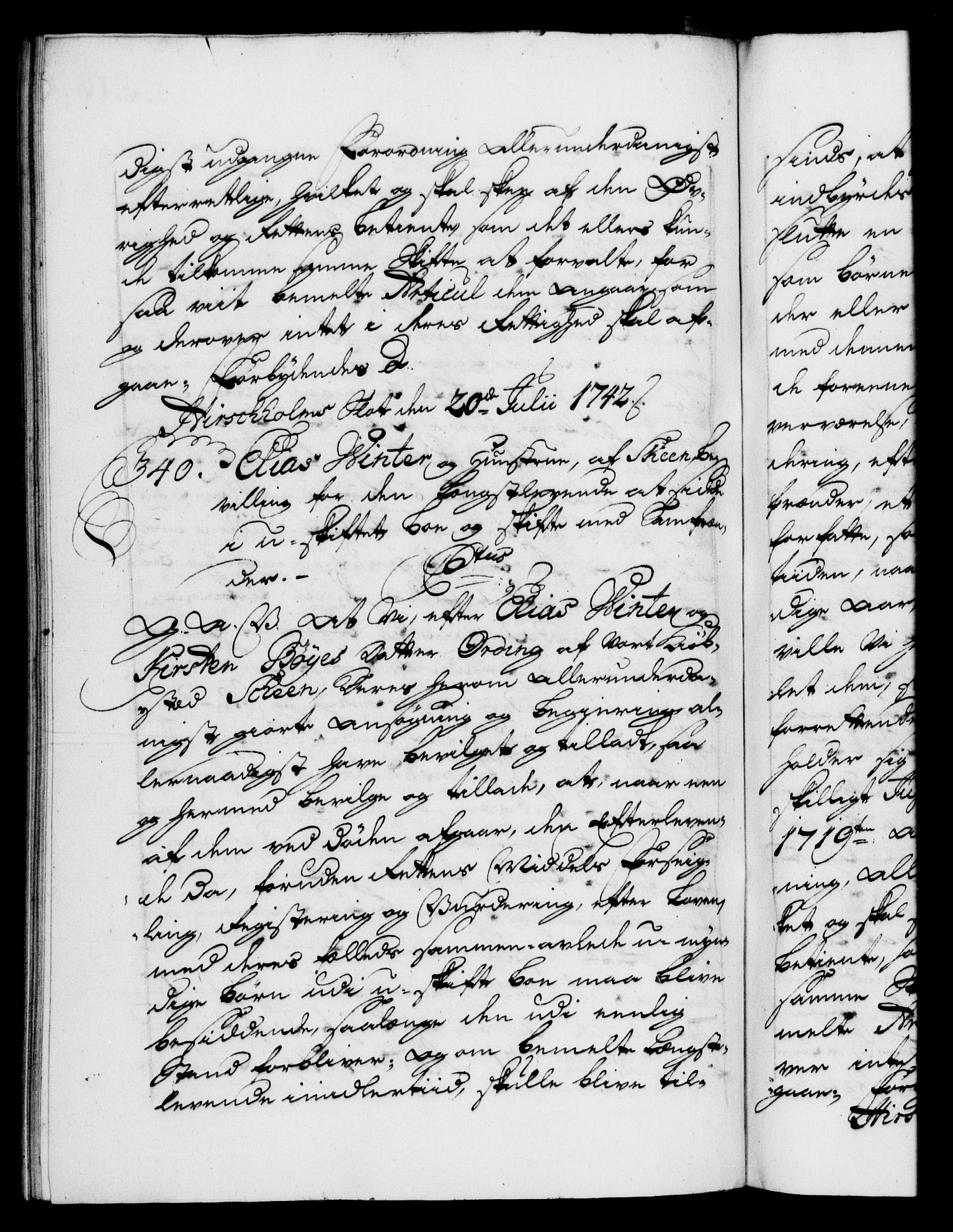 Danske Kanselli 1572-1799, AV/RA-EA-3023/F/Fc/Fca/Fcaa/L0032: Norske registre, 1741-1742, p. 616b