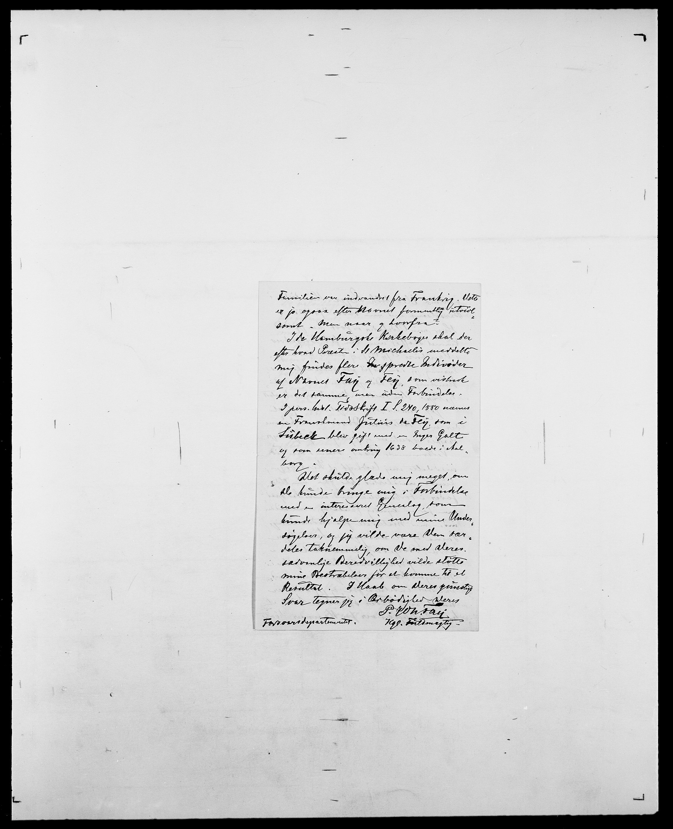 Delgobe, Charles Antoine - samling, AV/SAO-PAO-0038/D/Da/L0011: Fahlander - Flood, Flod, p. 261
