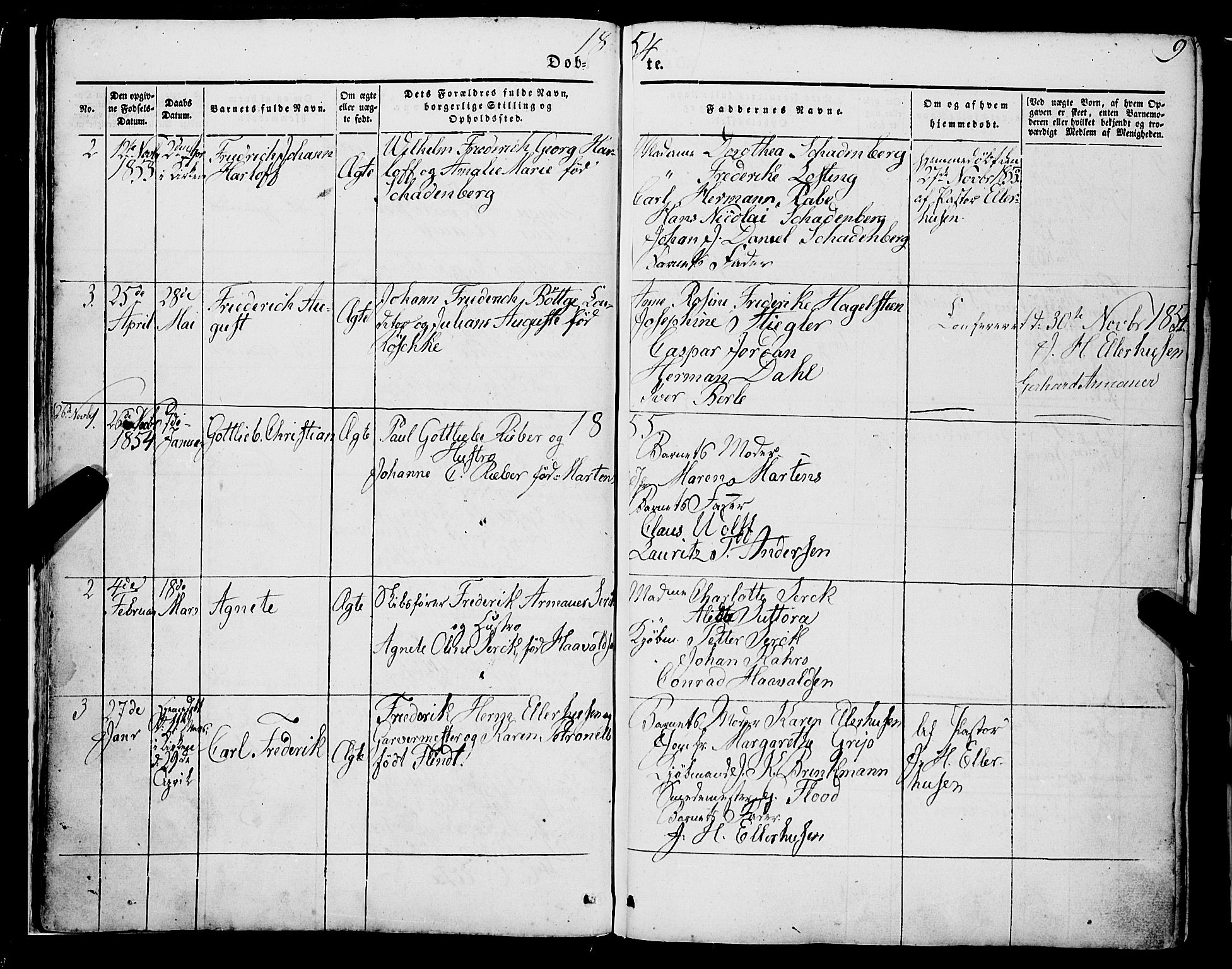 Mariakirken Sokneprestembete, SAB/A-76901/H/Haa/L0006: Parish register (official) no. A 6, 1846-1877, p. 9