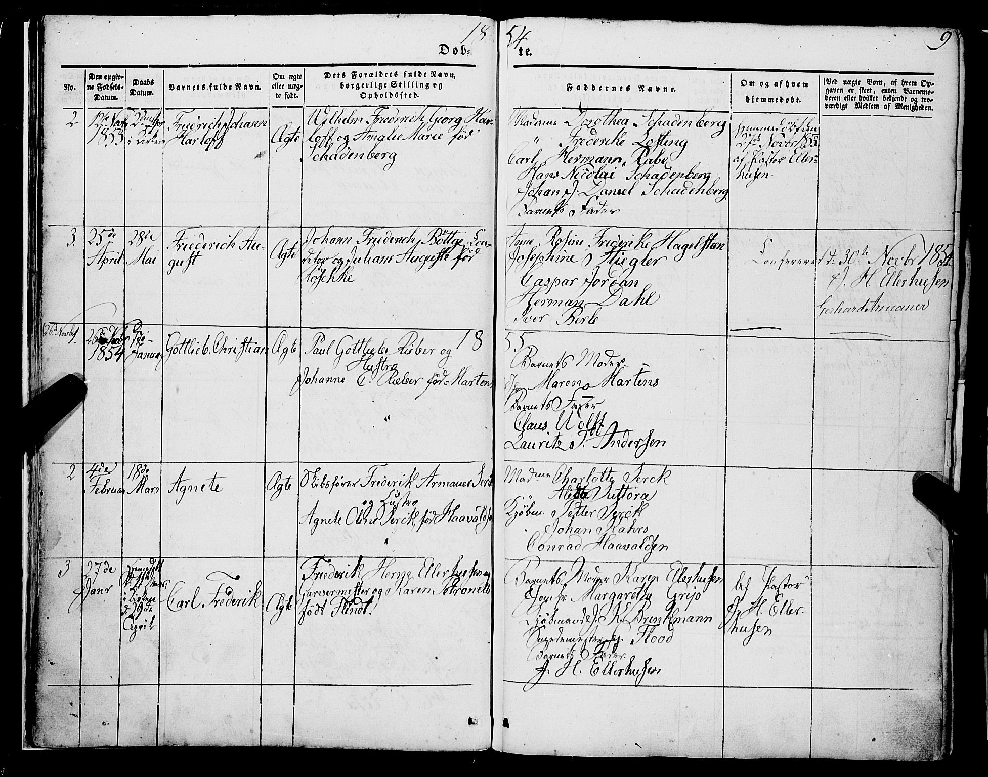 Mariakirken Sokneprestembete, AV/SAB-A-76901/H/Haa/L0006: Parish register (official) no. A 6, 1846-1877, p. 9