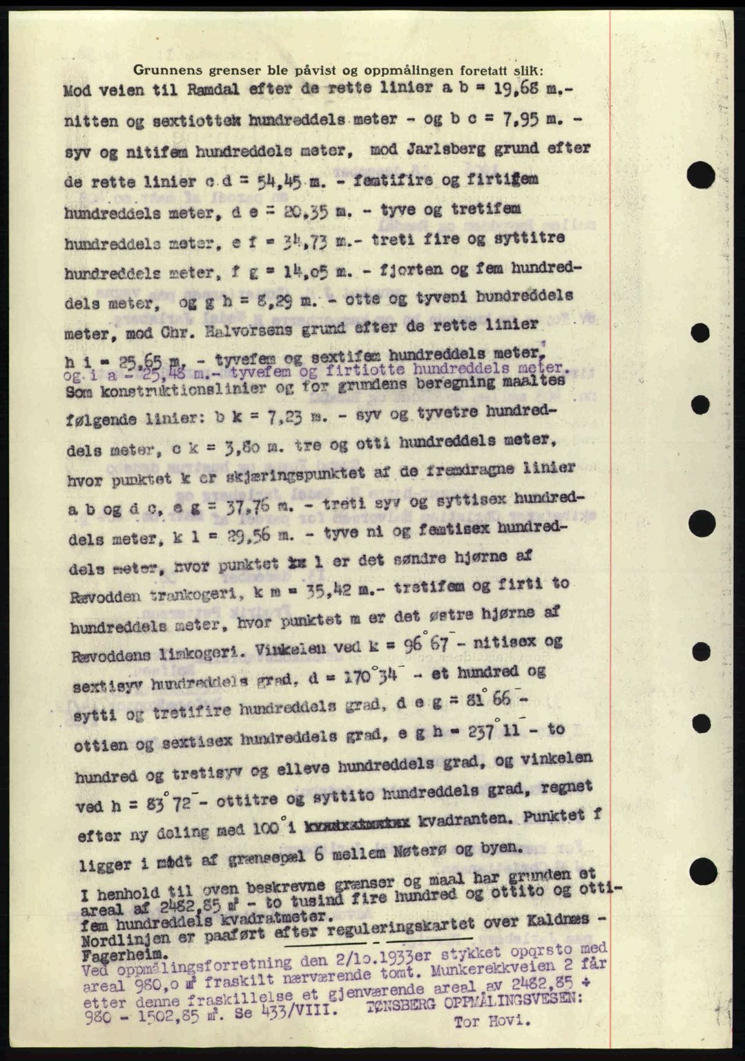 Tønsberg sorenskriveri, AV/SAKO-A-130/G/Ga/Gaa/L0014: Mortgage book no. A14, 1943-1944, Diary no: : 249/1944