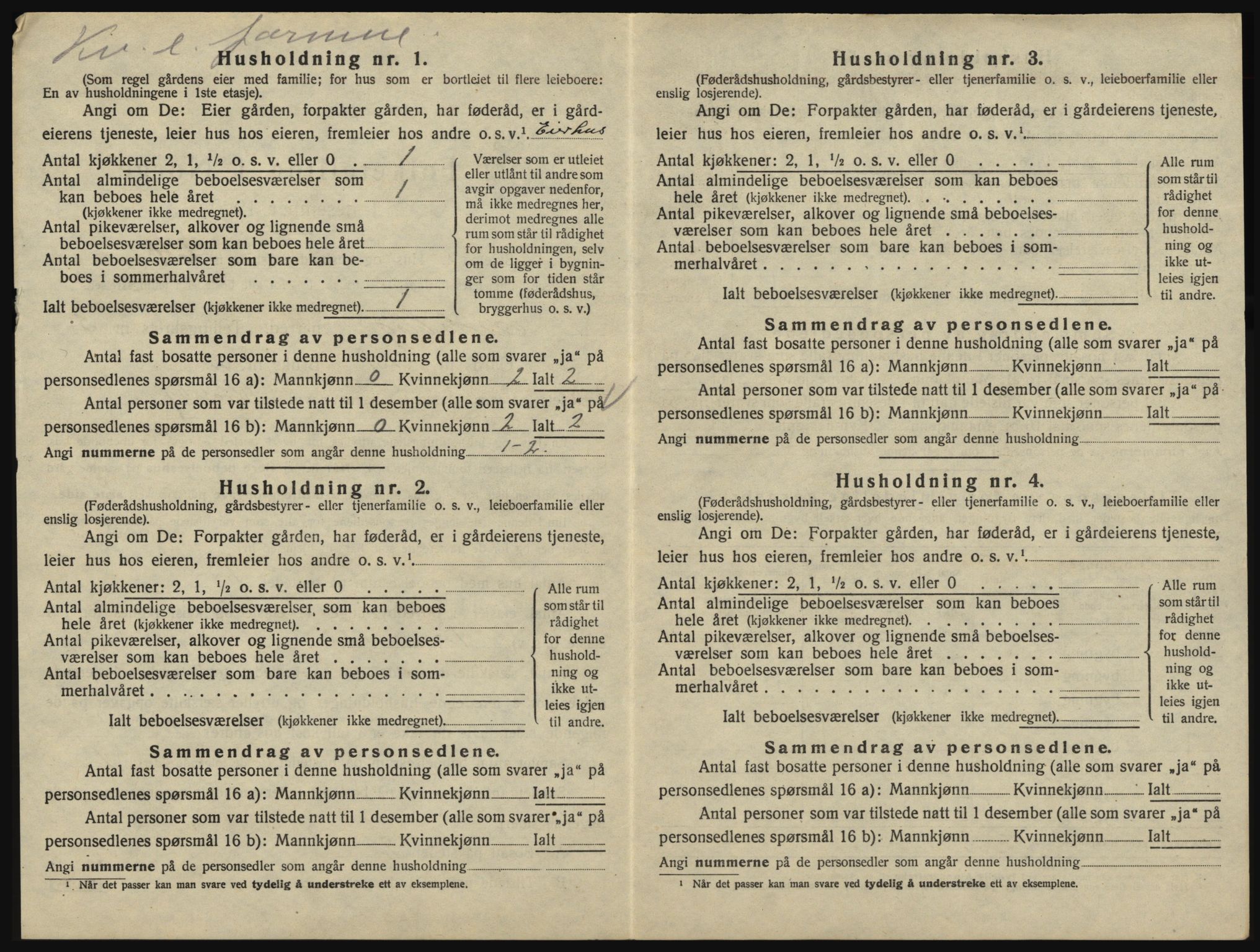 SAO, 1920 census for Eidsberg, 1920, p. 980