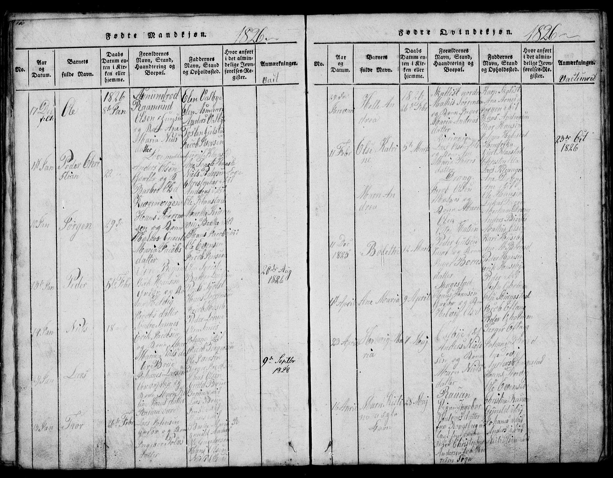 Tjølling kirkebøker, AV/SAKO-A-60/G/Ga/L0001: Parish register (copy) no. 1, 1814-1835, p. 110