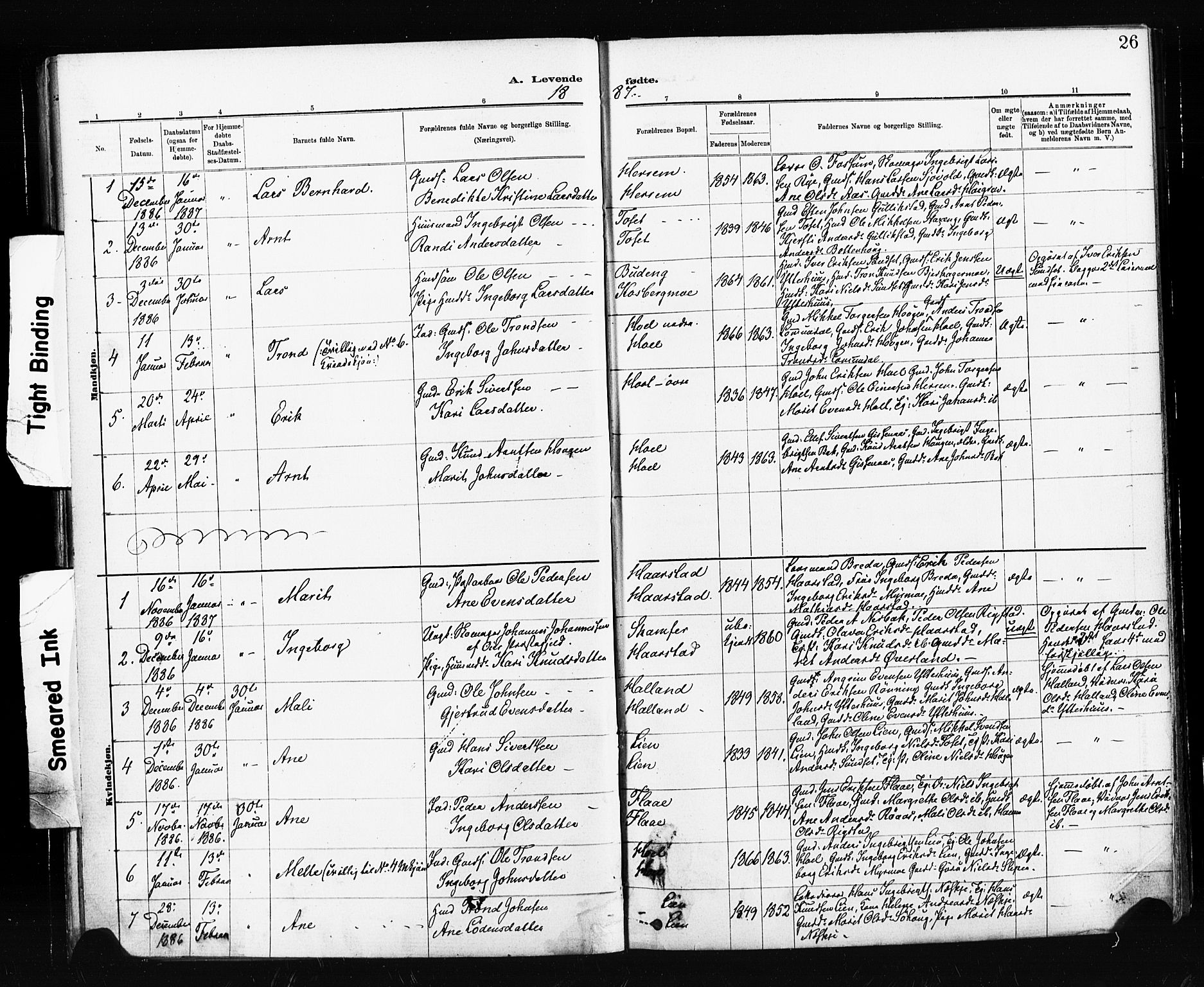 Ministerialprotokoller, klokkerbøker og fødselsregistre - Sør-Trøndelag, SAT/A-1456/674/L0871: Parish register (official) no. 674A03, 1880-1896, p. 26
