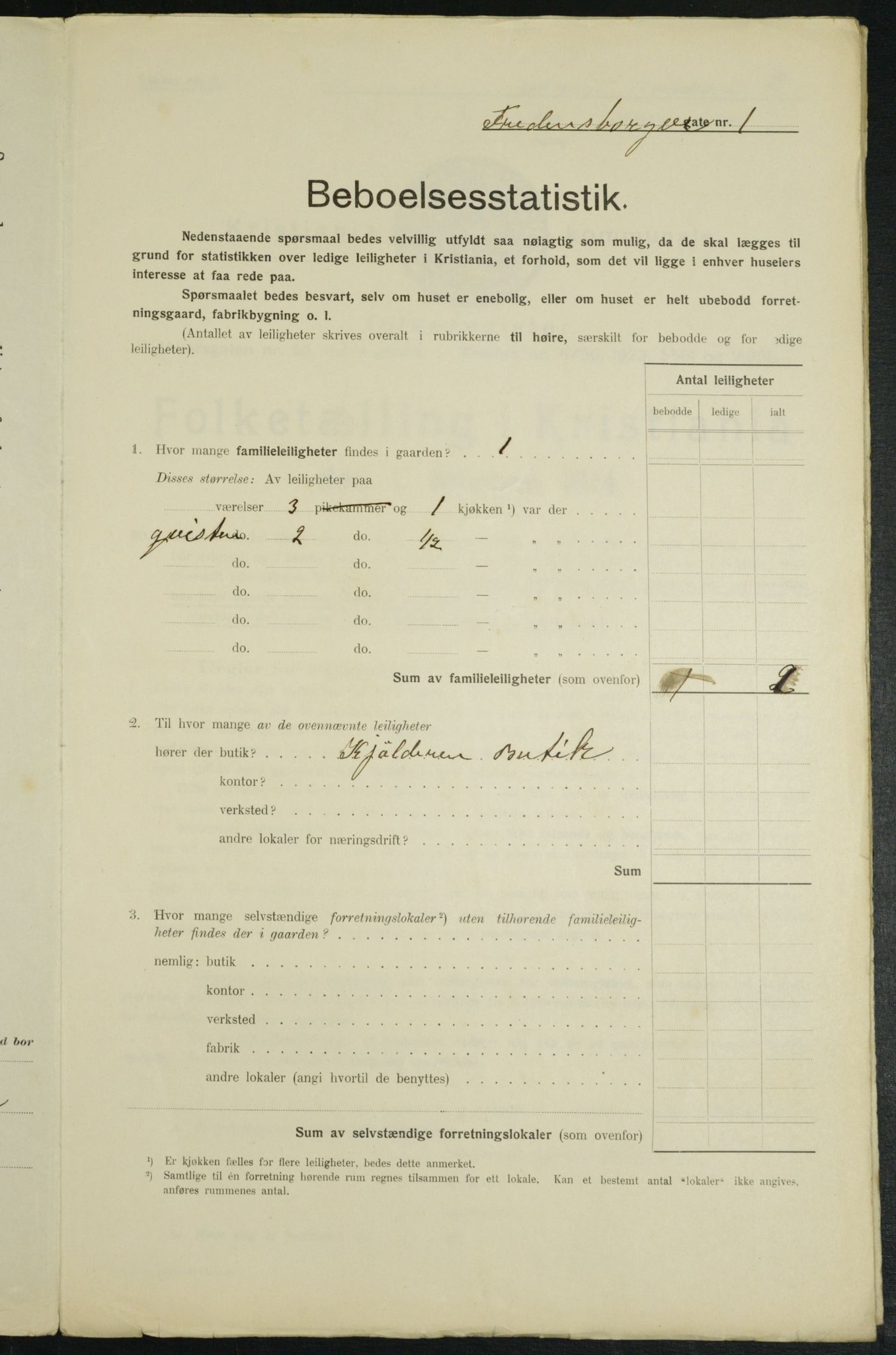 OBA, Municipal Census 1914 for Kristiania, 1914, p. 25638