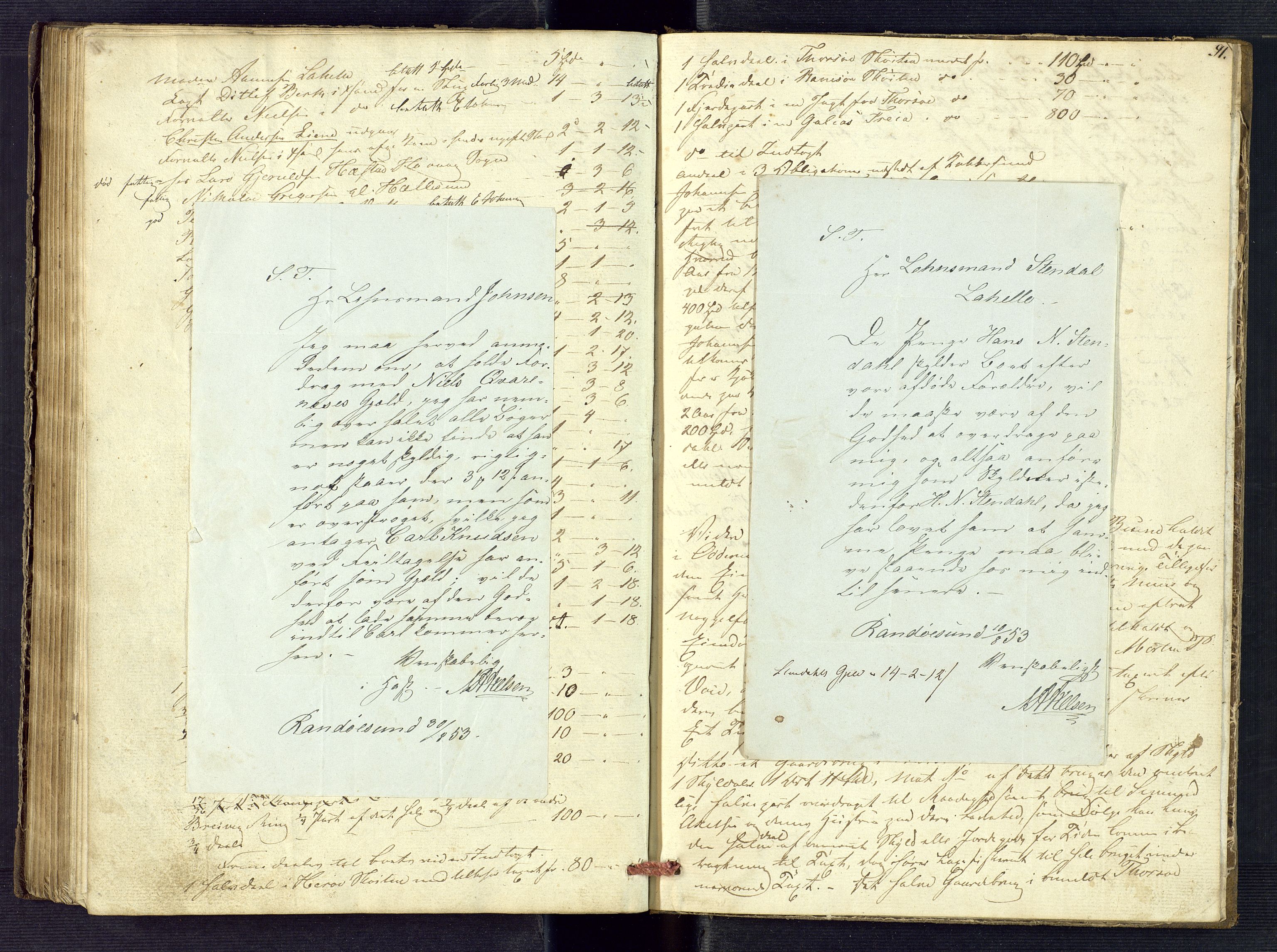 Torridal sorenskriveri, SAK/1221-0012/H/Hc/L0001: Skifteregistreringsprotokoll Oddernes nr. 1, 1846-1853, p. 91