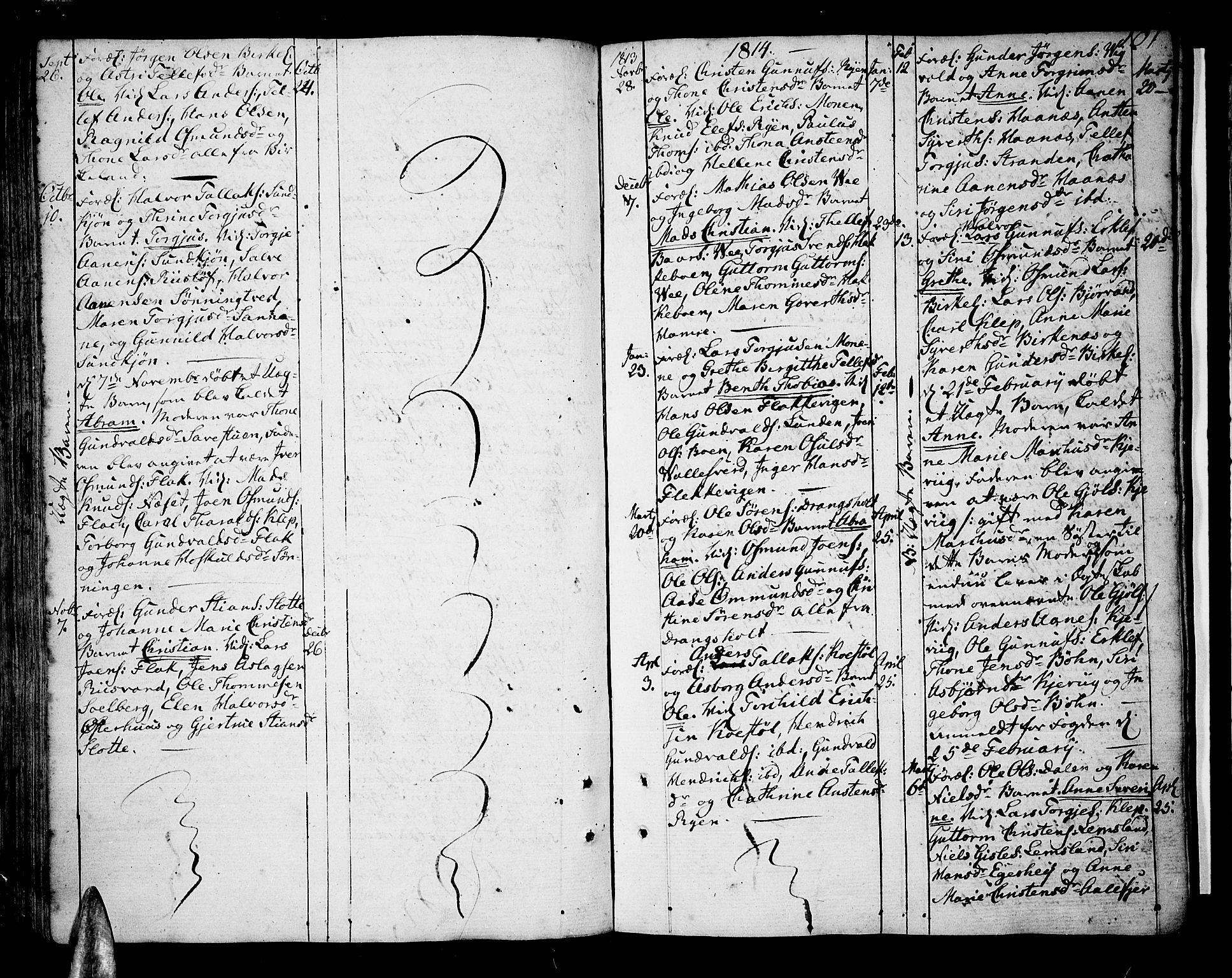 Tveit sokneprestkontor, SAK/1111-0043/F/Fa/L0001: Parish register (official) no. A 1, 1794-1819, p. 101