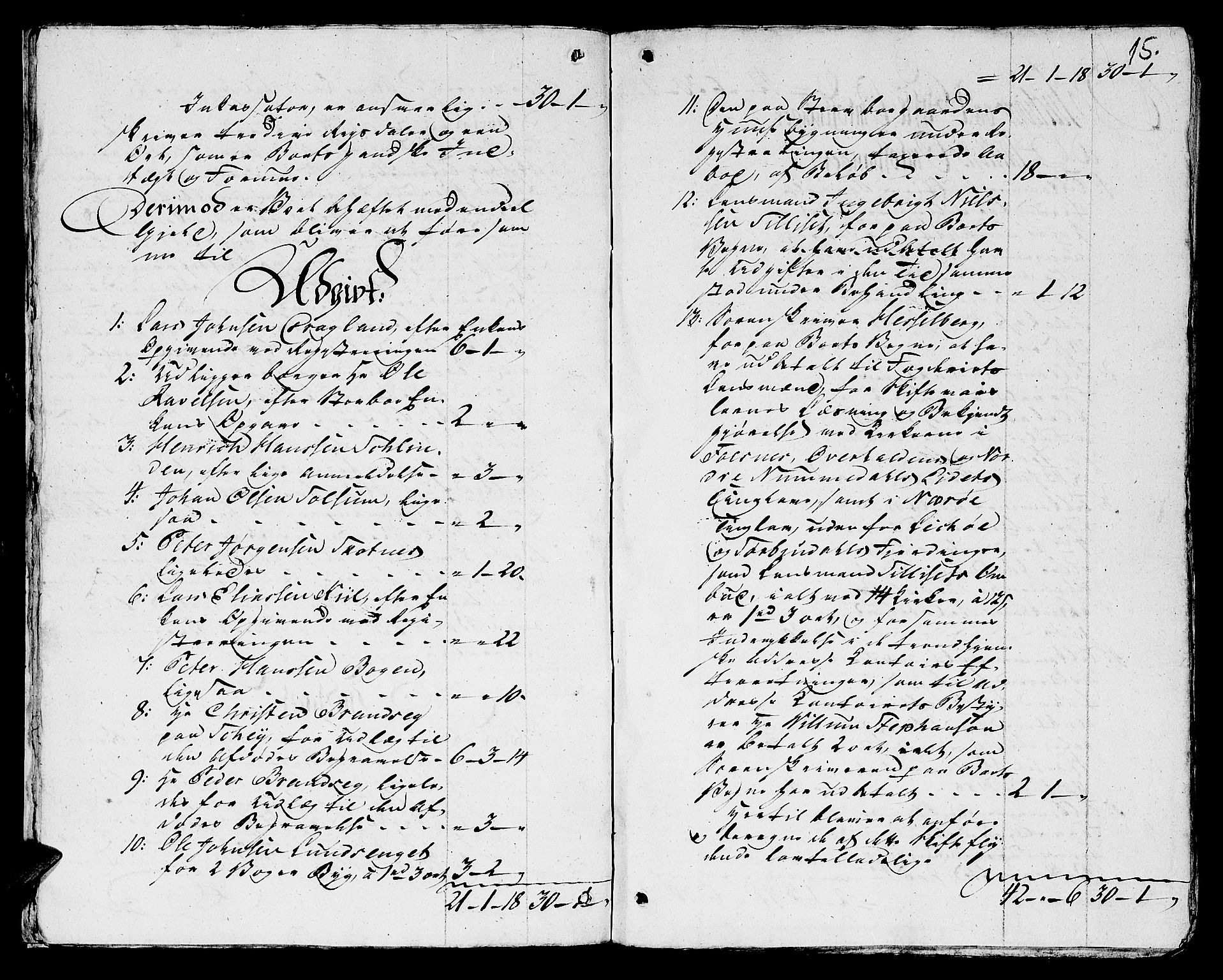 Namdal sorenskriveri, AV/SAT-A-4133/1/3/3A/L0029: Skifteprotokoll nr. 20b, 1802, p. 14b-15a