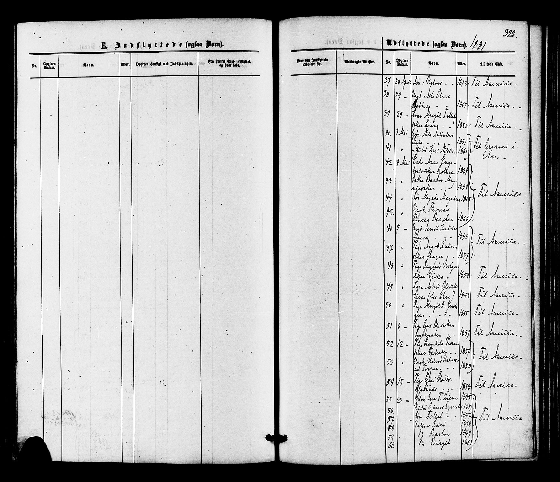 Gol kirkebøker, SAKO/A-226/F/Fa/L0004: Parish register (official) no. I 4, 1876-1886, p. 322