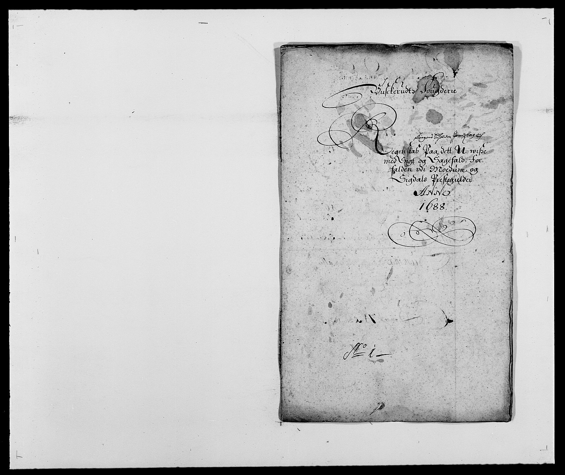 Rentekammeret inntil 1814, Reviderte regnskaper, Fogderegnskap, RA/EA-4092/R25/L1679: Fogderegnskap Buskerud, 1687-1688, p. 256