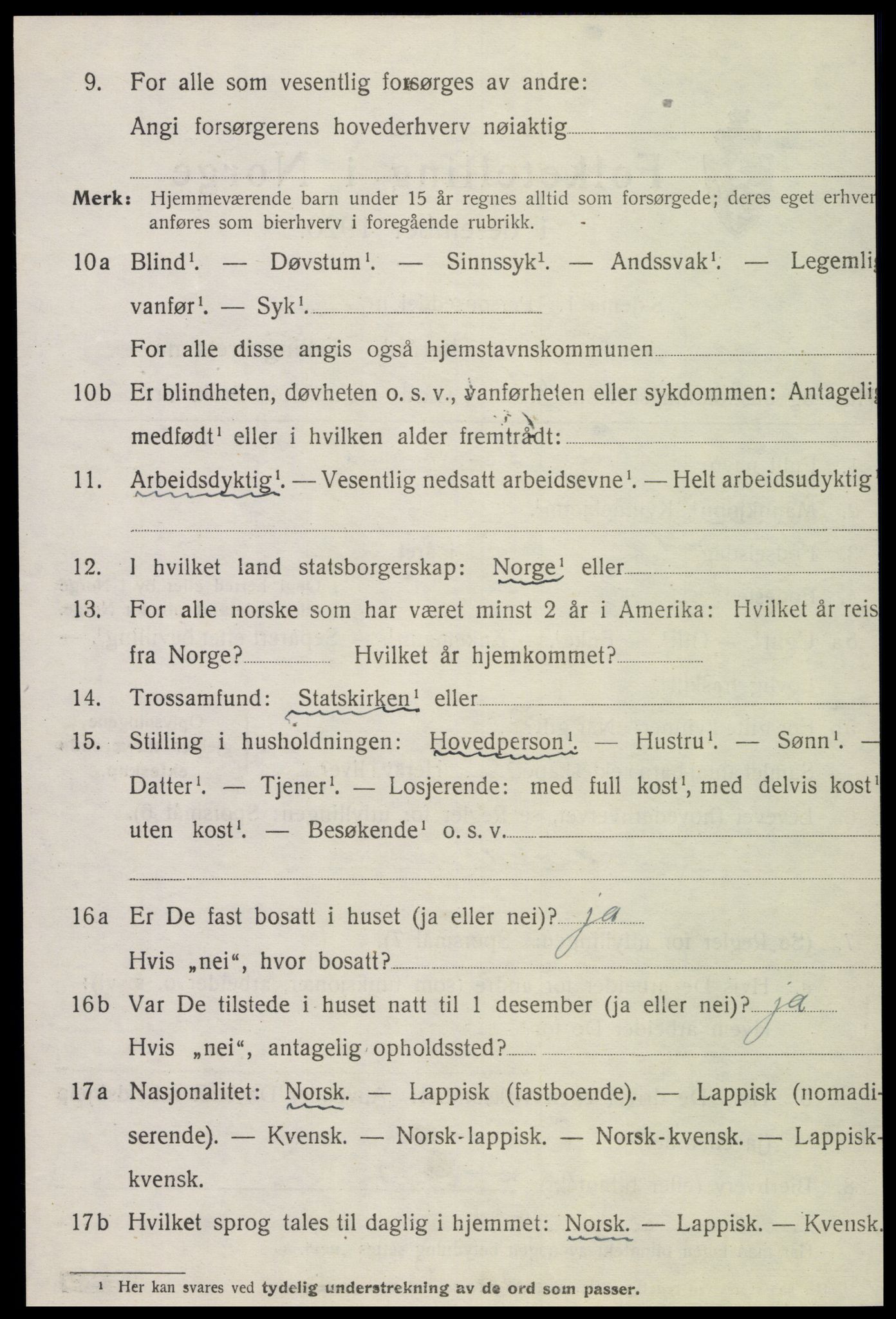 SAT, 1920 census for Inderøy, 1920, p. 4180