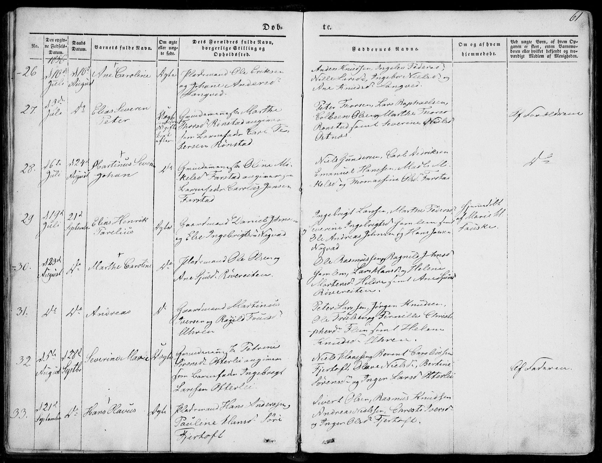 Ministerialprotokoller, klokkerbøker og fødselsregistre - Møre og Romsdal, AV/SAT-A-1454/536/L0497: Parish register (official) no. 536A06, 1845-1865, p. 61