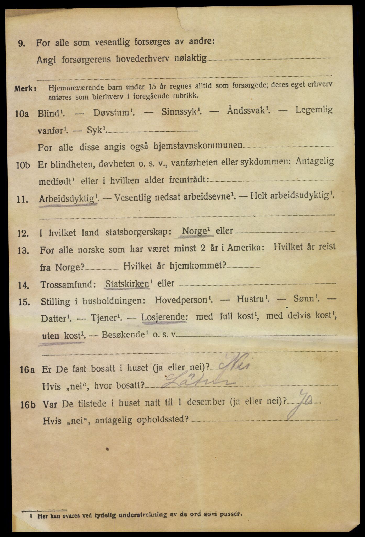 SAH, 1920 census for Ringsaker, 1920, p. 10327