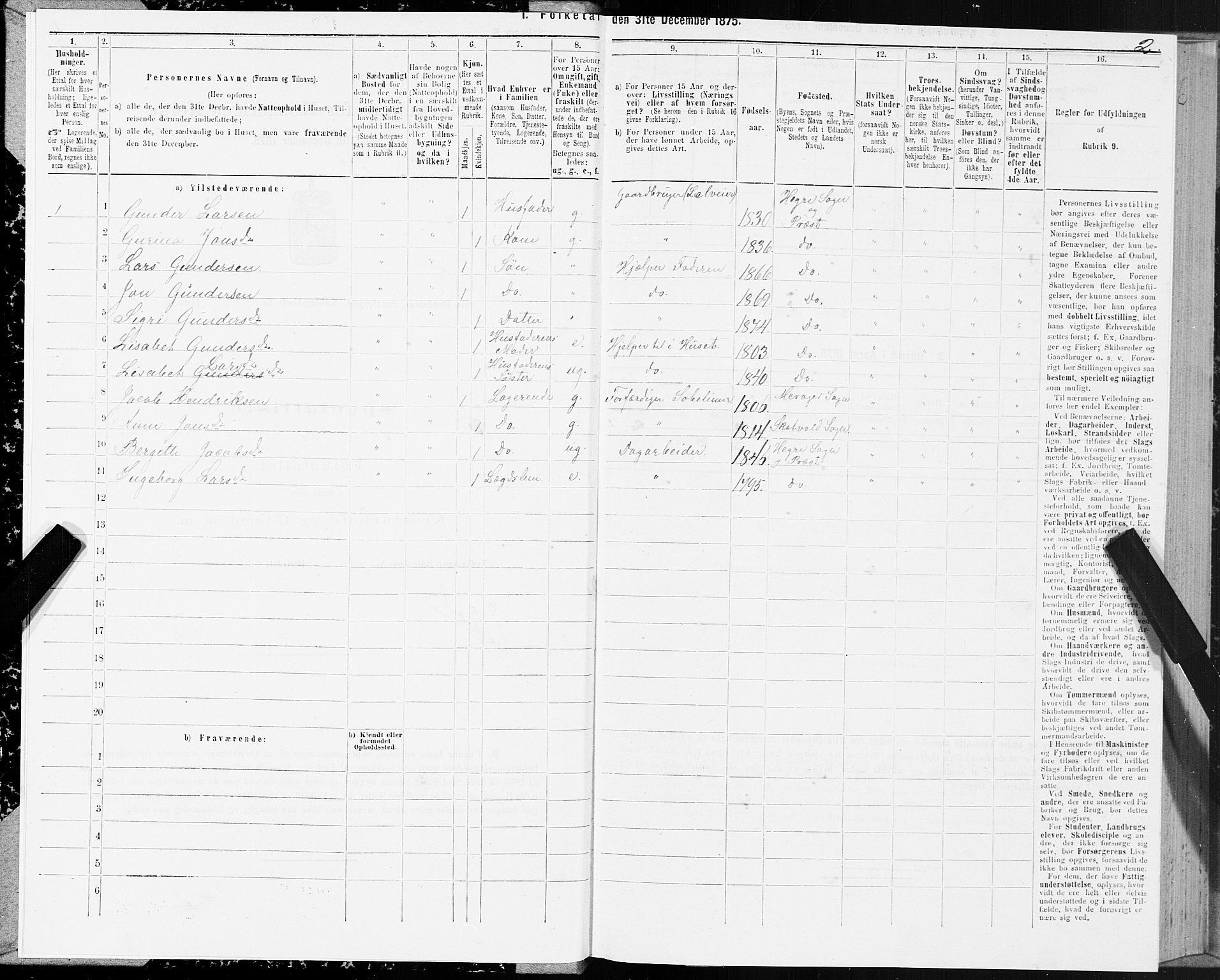 SAT, 1875 census for 1711P Øvre Stjørdal, 1875, p. 3002