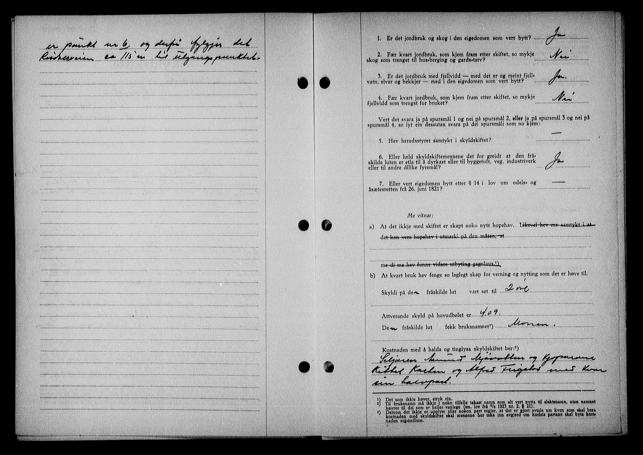 Nedenes sorenskriveri, AV/SAK-1221-0006/G/Gb/Gba/L0049: Mortgage book no. A-III, 1941-1942, Diary no: : 336/1942