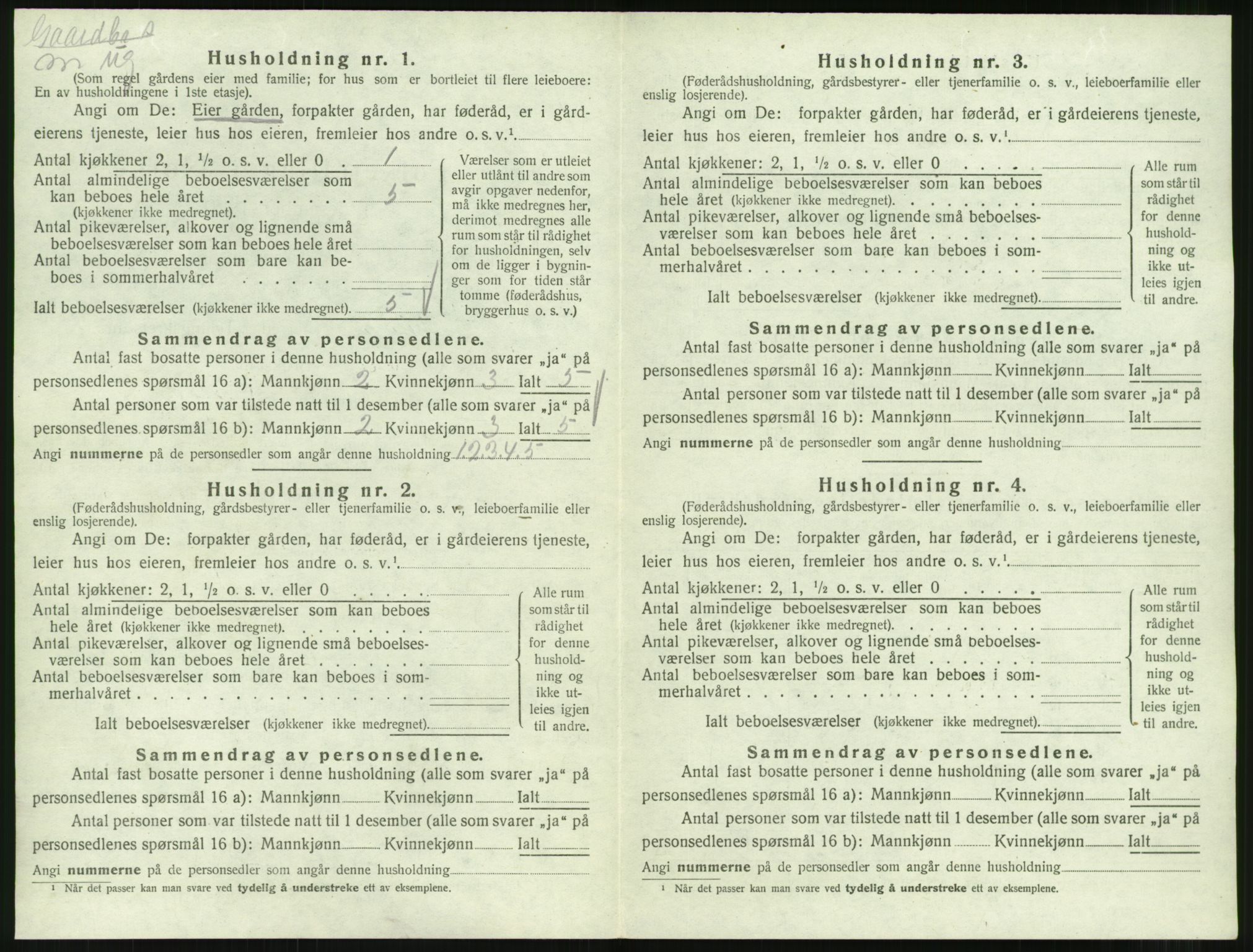 SAT, 1920 census for Eresfjord og Vistdal, 1920, p. 260