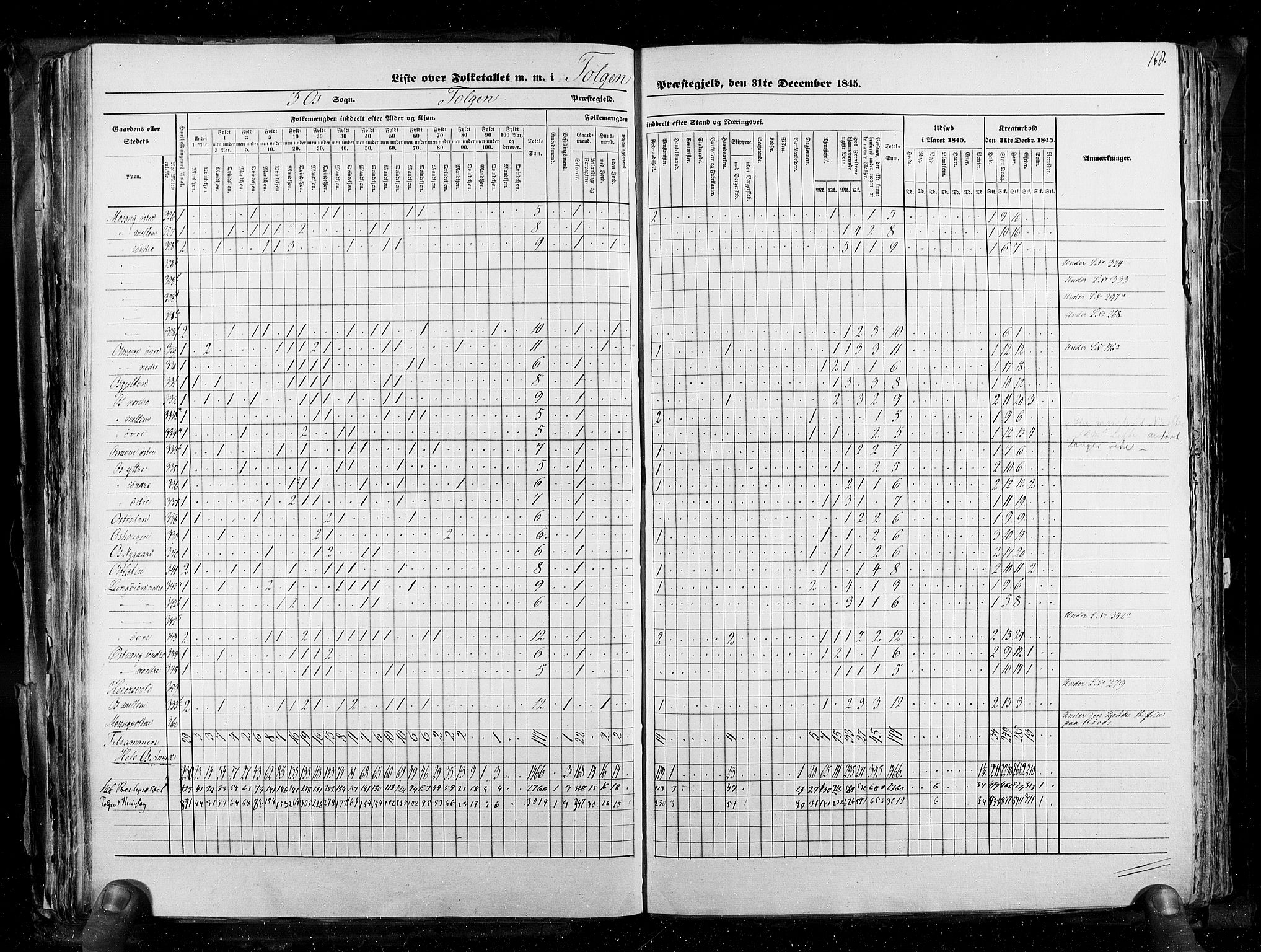 RA, Census 1845, vol. 3: Hedemarken amt og Kristians amt, 1845, p. 168