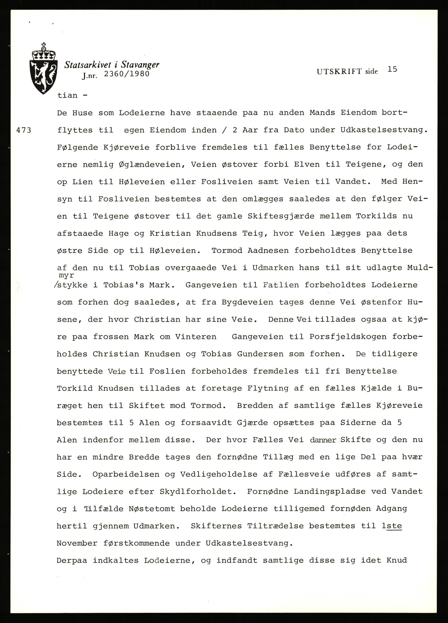 Statsarkivet i Stavanger, AV/SAST-A-101971/03/Y/Yj/L0047: Avskrifter sortert etter gårdsnavn: Kirketeigen - Klovning, 1750-1930, p. 153