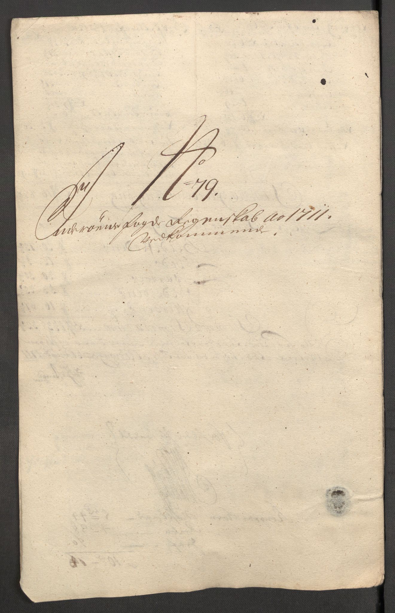 Rentekammeret inntil 1814, Reviderte regnskaper, Fogderegnskap, AV/RA-EA-4092/R63/L4319: Fogderegnskap Inderøy, 1711, p. 452