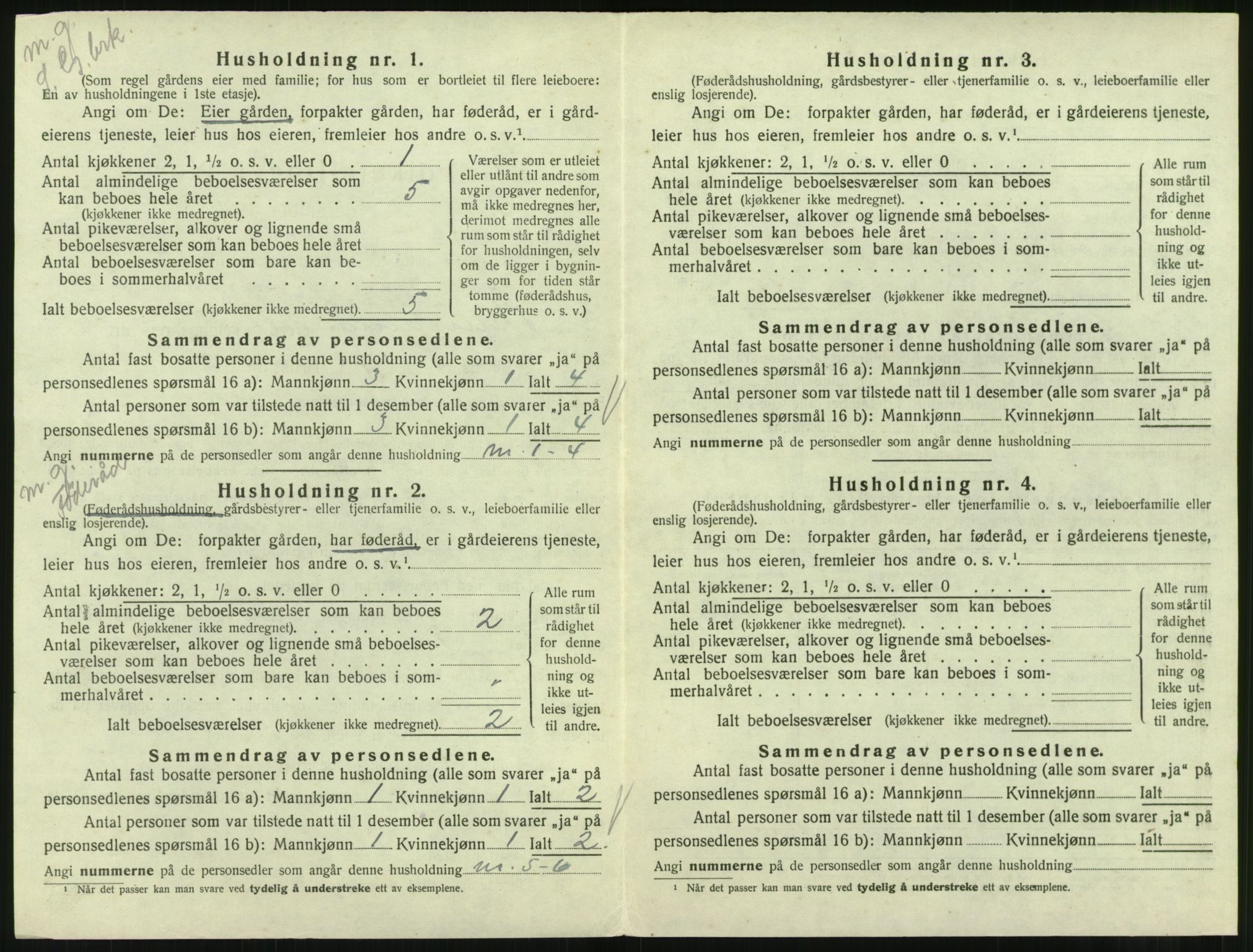 SAT, 1920 census for Straumsnes, 1920, p. 402