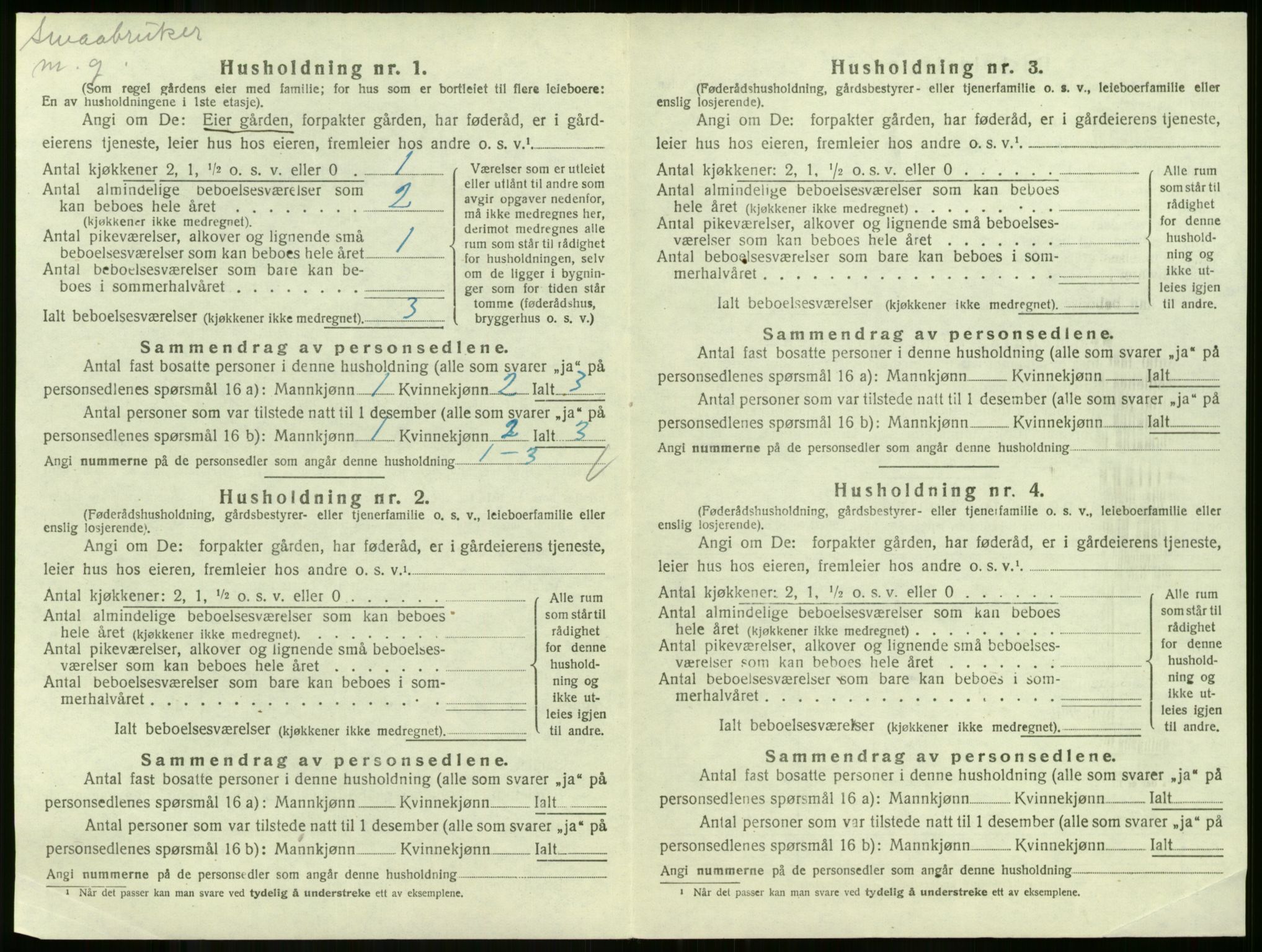 SAKO, 1920 census for Andebu, 1920, p. 1001
