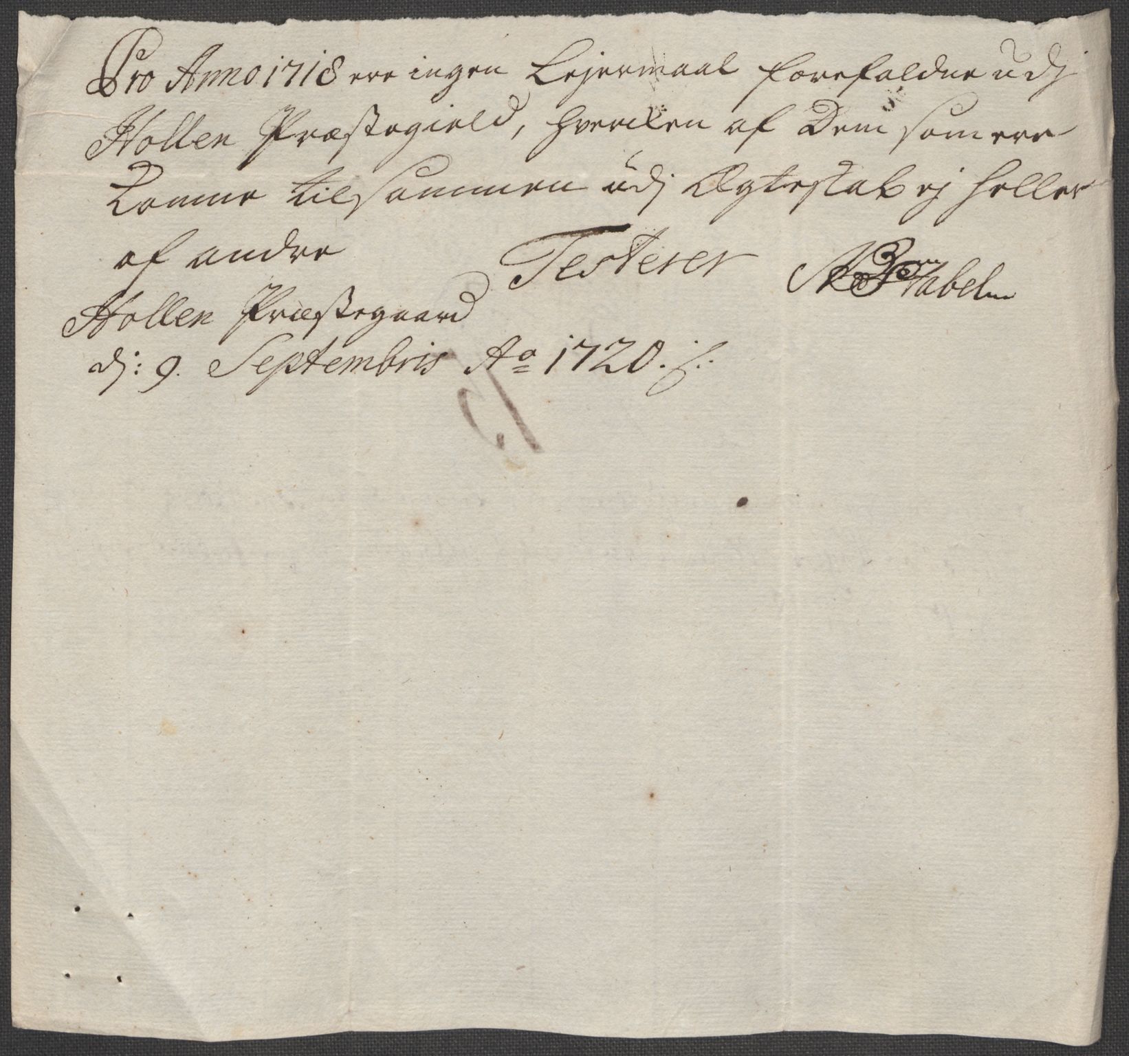 Rentekammeret inntil 1814, Reviderte regnskaper, Fogderegnskap, AV/RA-EA-4092/R36/L2131: Fogderegnskap Øvre og Nedre Telemark og Bamble, 1718, p. 122