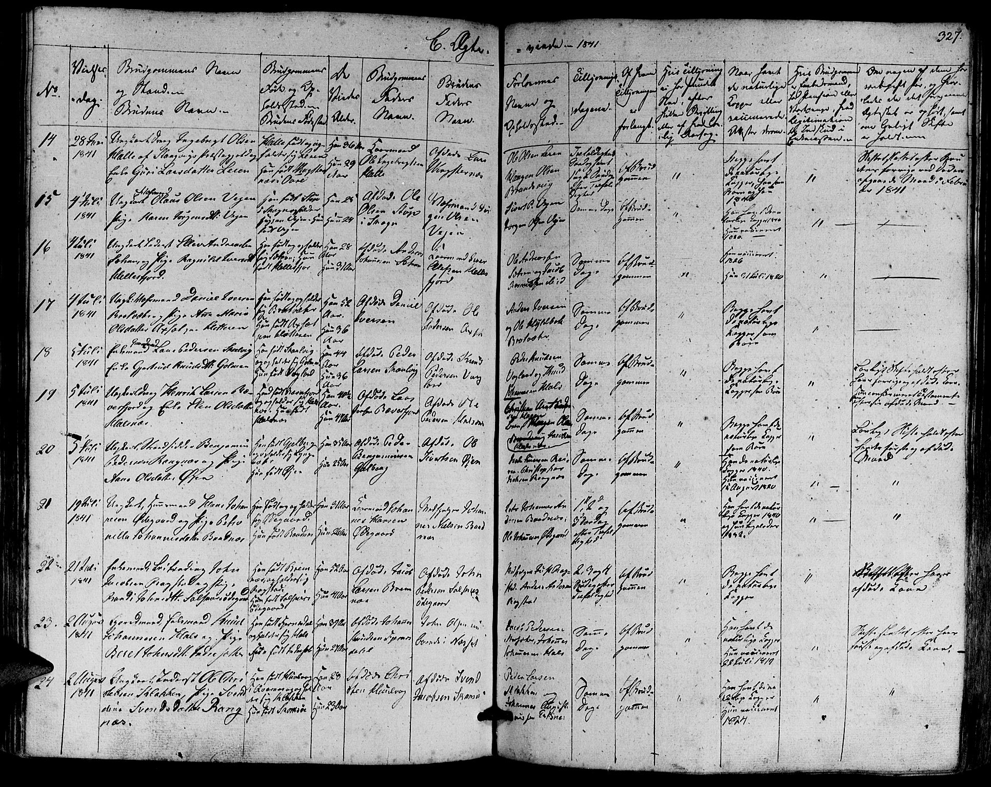 Ministerialprotokoller, klokkerbøker og fødselsregistre - Møre og Romsdal, AV/SAT-A-1454/581/L0936: Parish register (official) no. 581A04, 1836-1852, p. 327