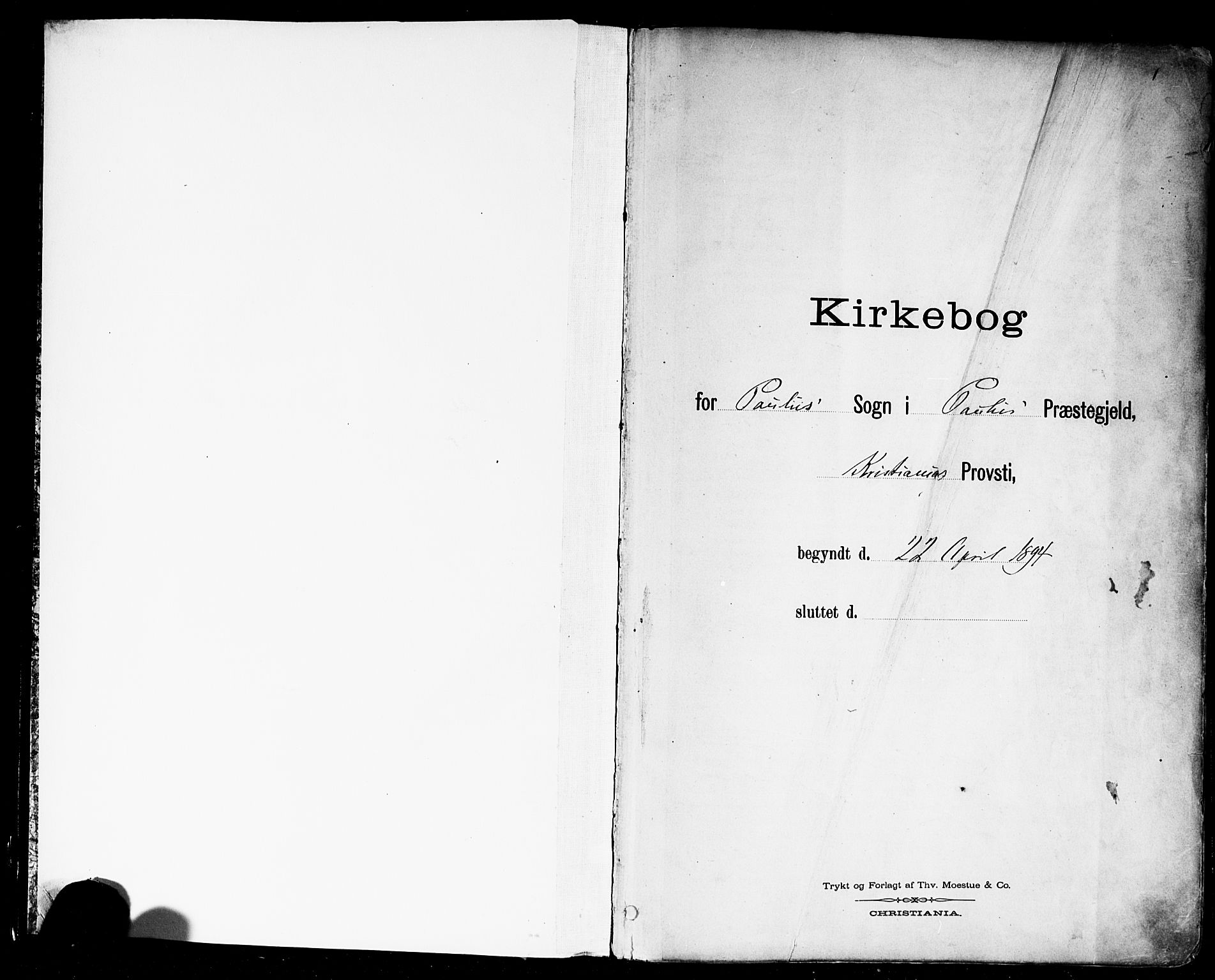 Paulus prestekontor Kirkebøker, SAO/A-10871/F/Fa/L0014: Parish register (official) no. 14, 1894-1902