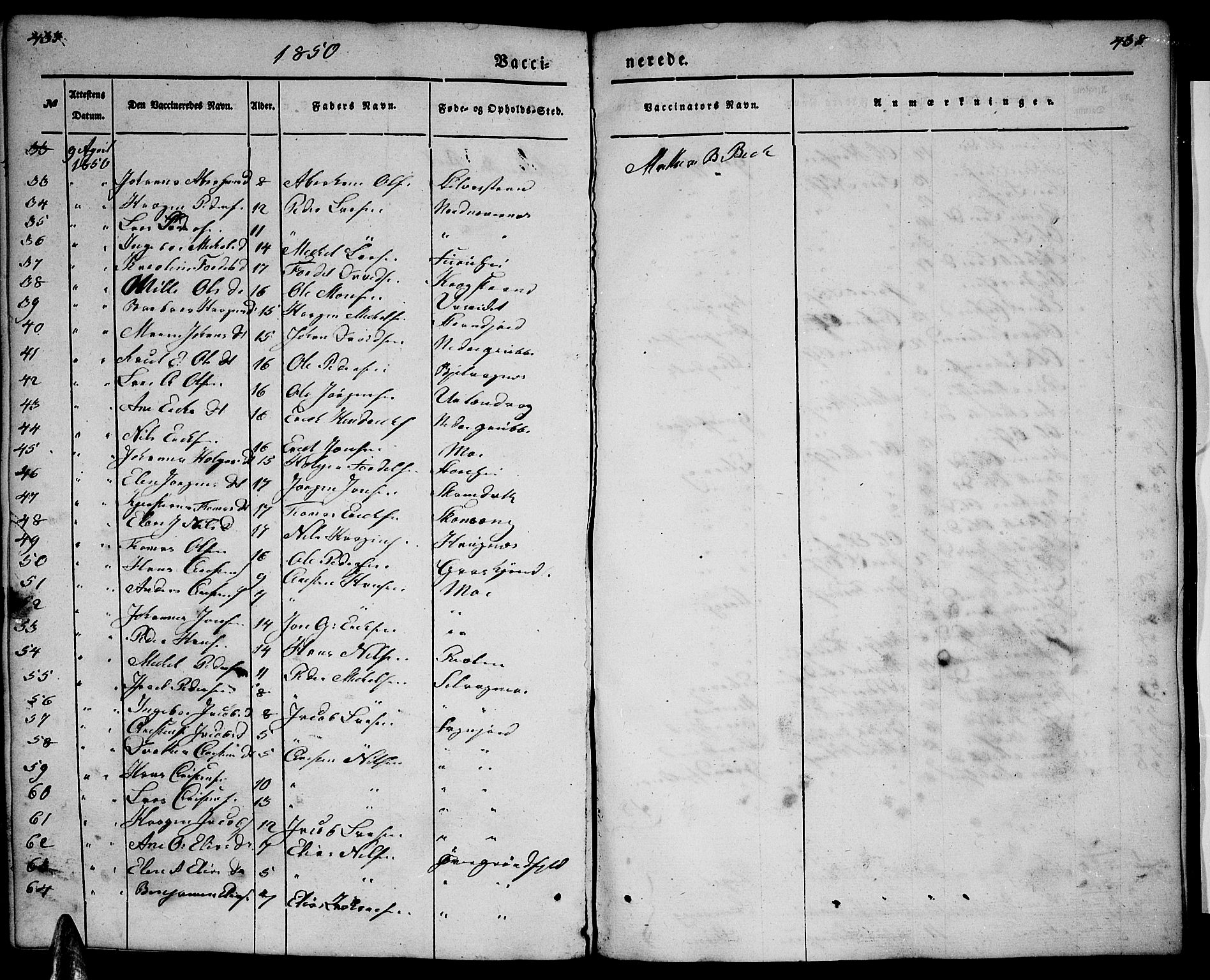 Ministerialprotokoller, klokkerbøker og fødselsregistre - Nordland, AV/SAT-A-1459/827/L0413: Parish register (copy) no. 827C02, 1842-1852, p. 437-438