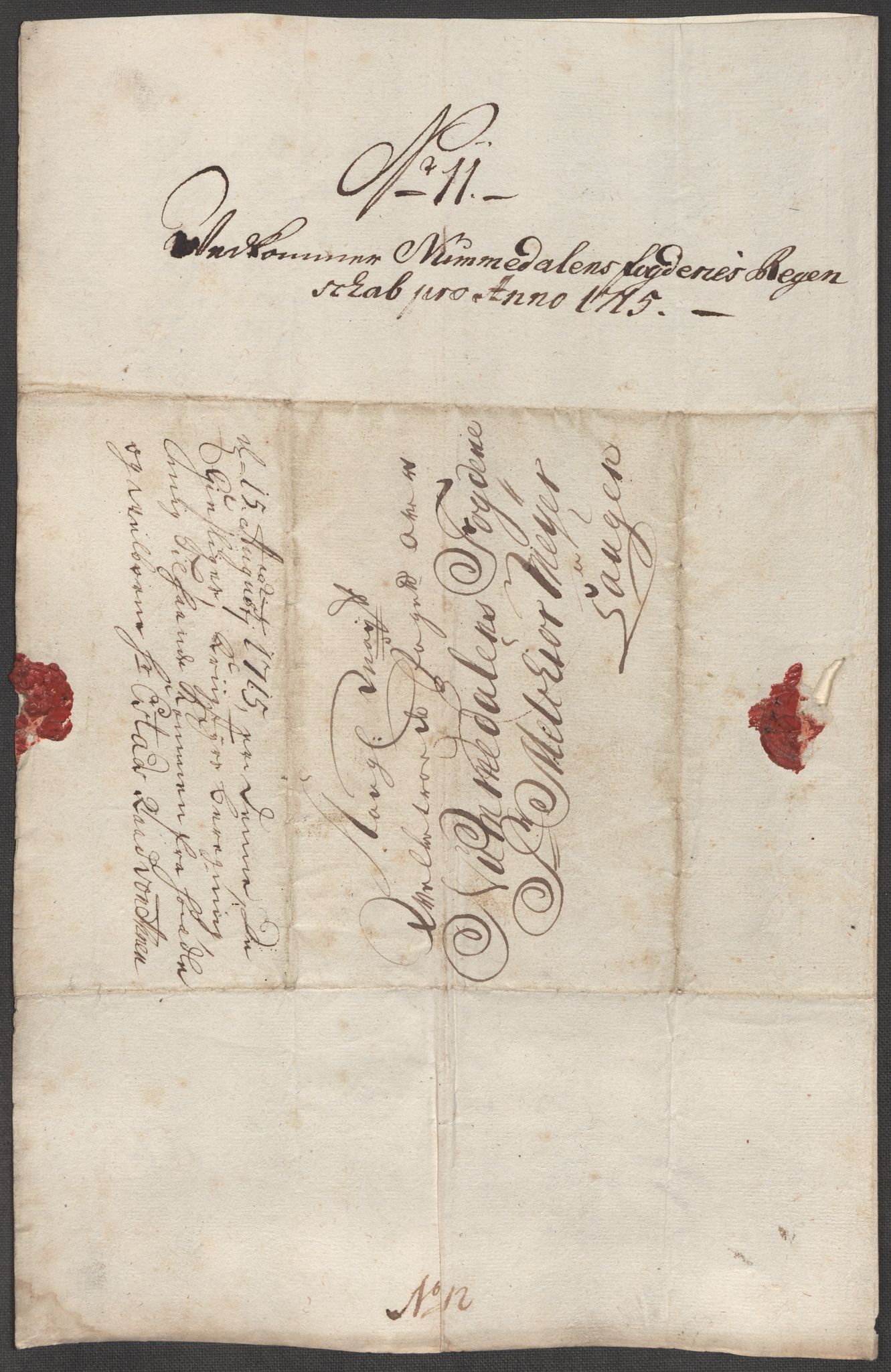 Rentekammeret inntil 1814, Reviderte regnskaper, Fogderegnskap, RA/EA-4092/R64/L4436: Fogderegnskap Namdal, 1715, p. 151