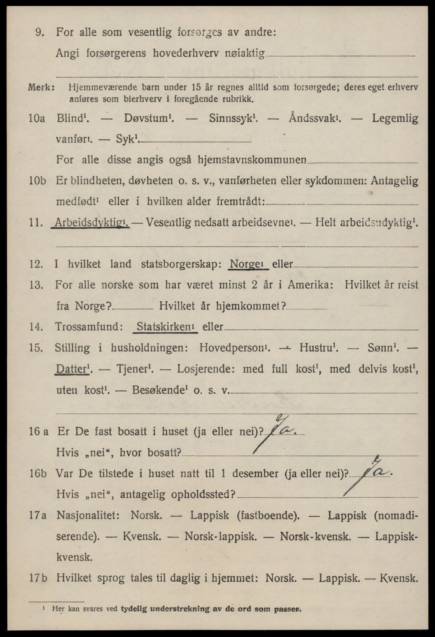 SAT, 1920 census for Malvik, 1920, p. 7223